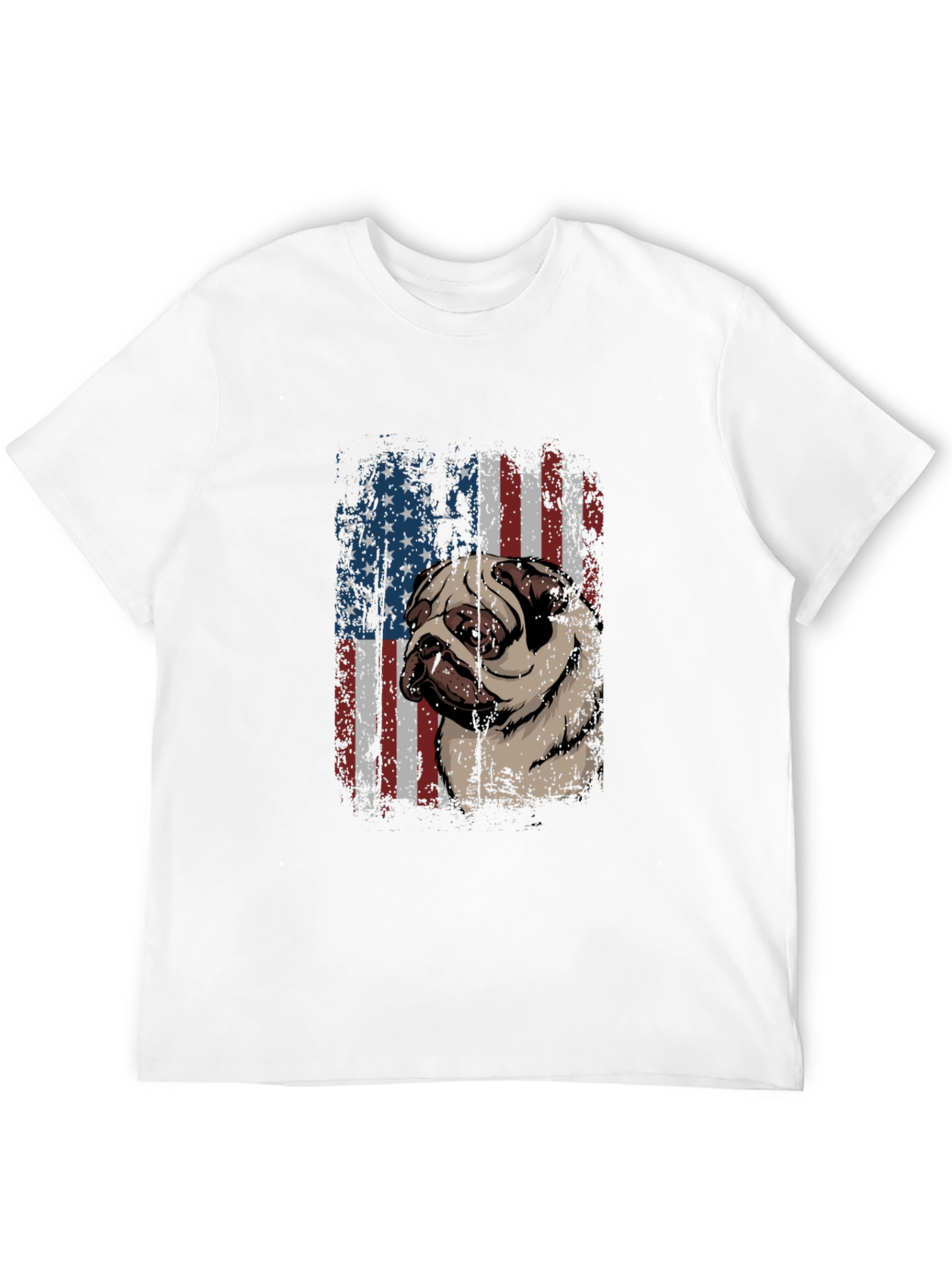 American Pug T-Shirt - Patriotic Dog Tee
