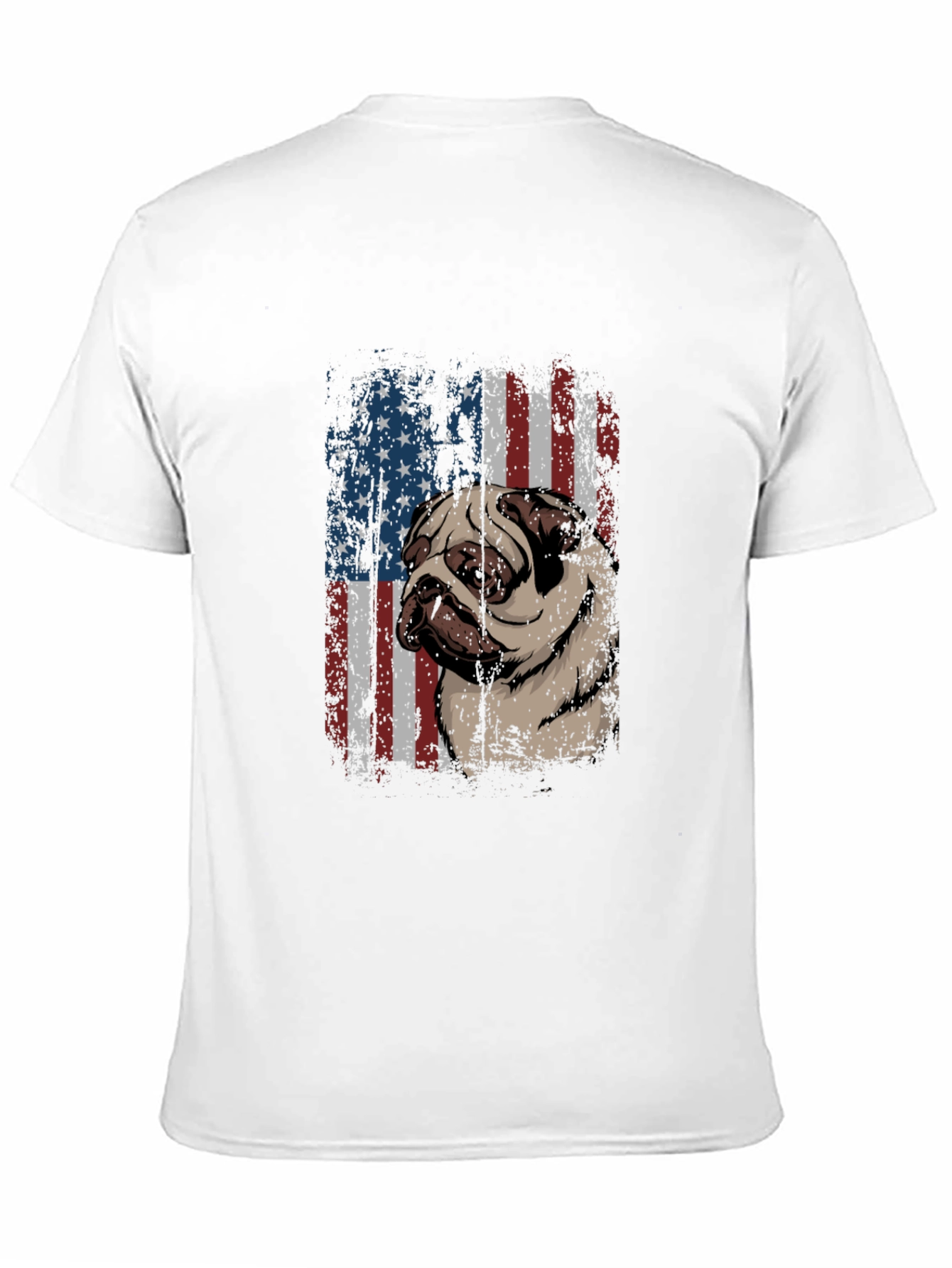 American Pug T-Shirt - Patriotic Dog Tee