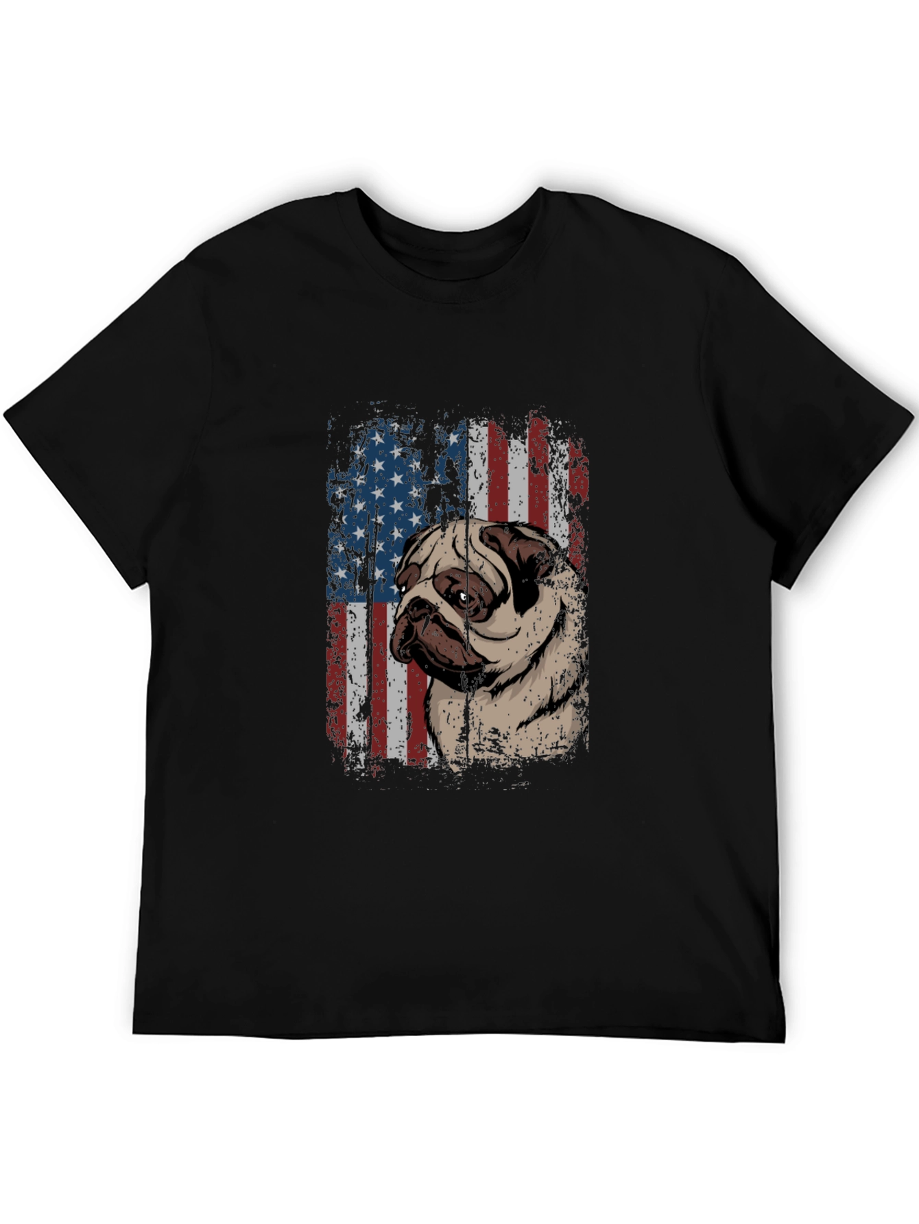 American Pug T-Shirt - Patriotic Dog Tee