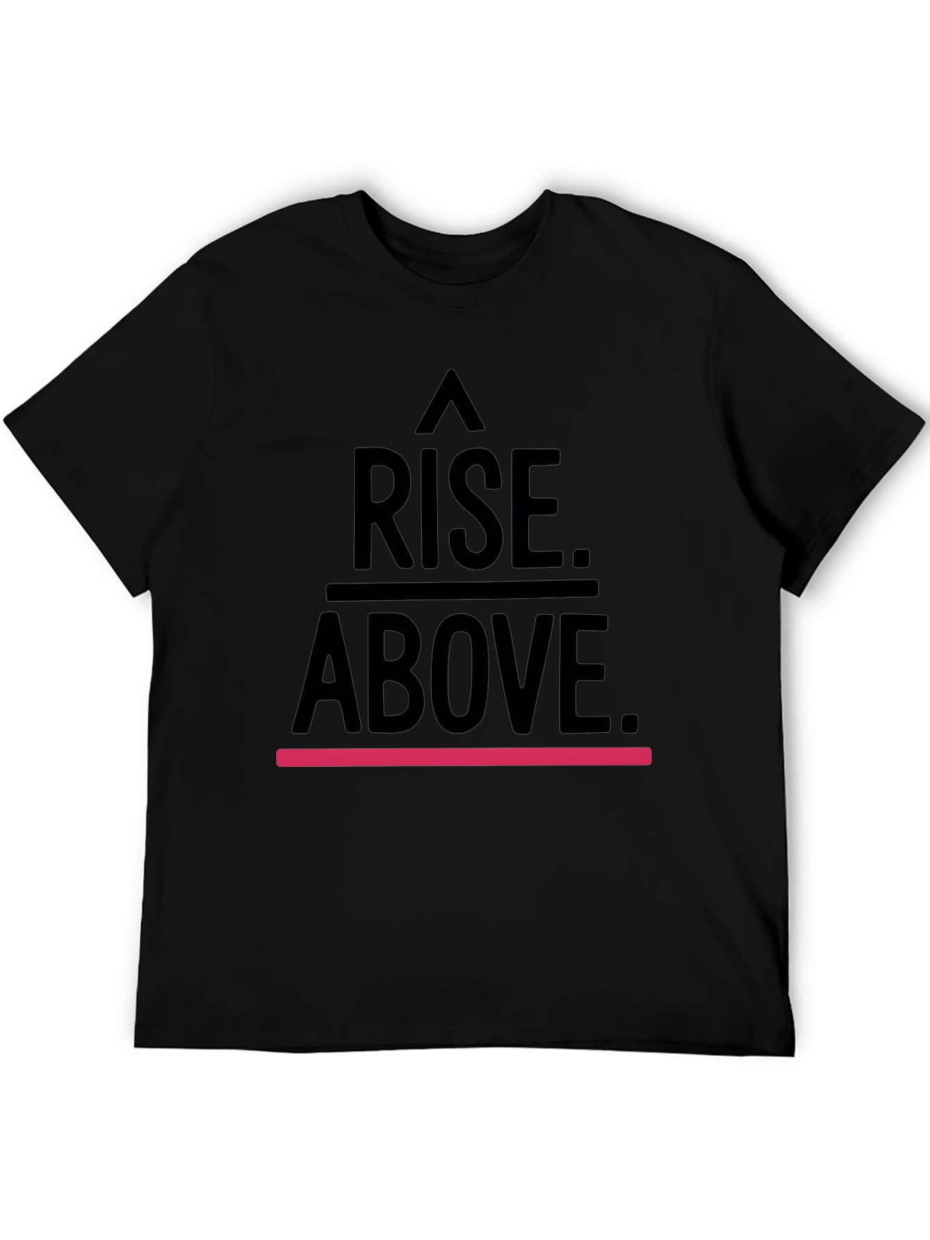 Rise Above Black Graphic T-Shirt