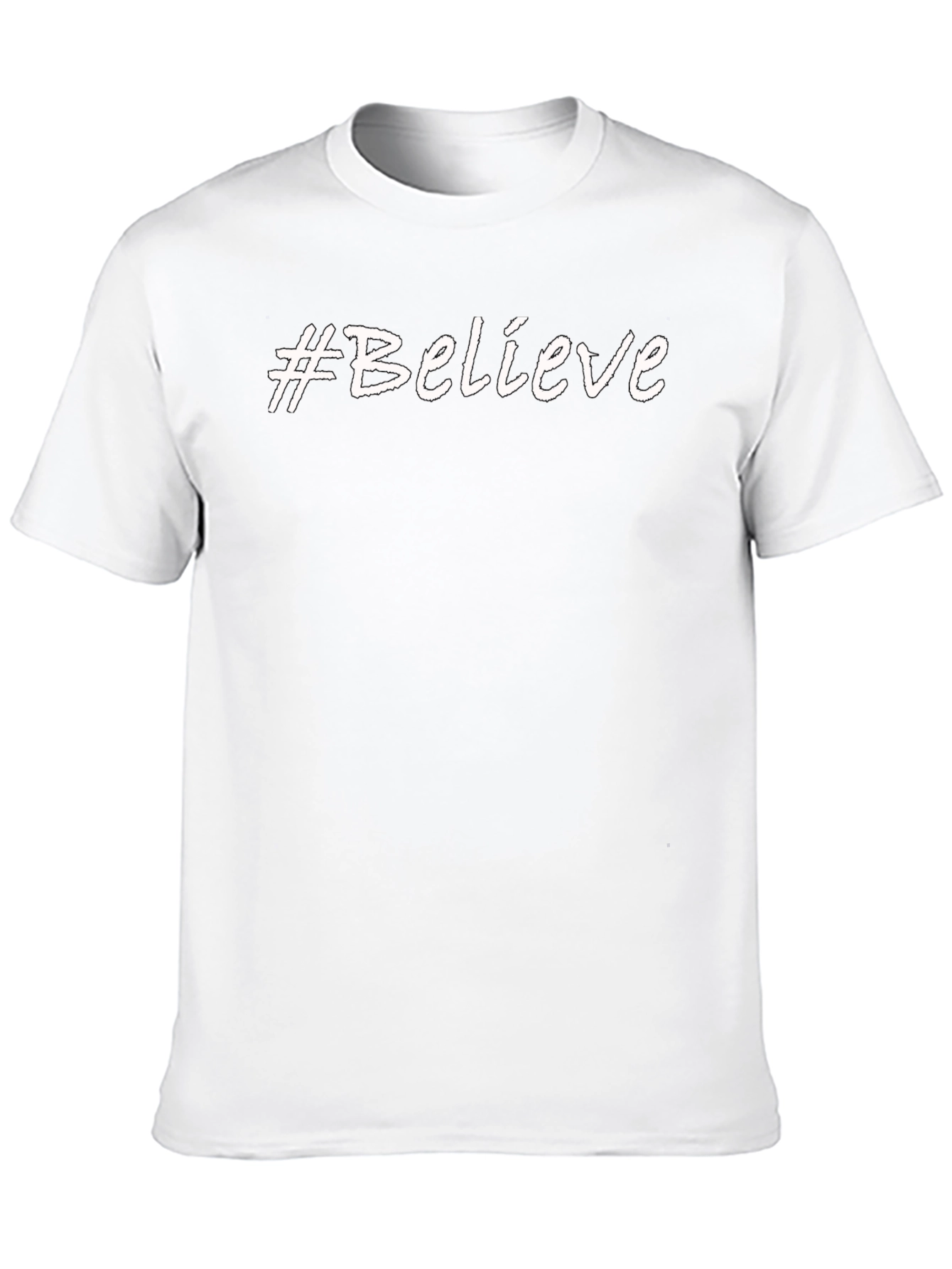 #Believe Graphic Tee - Stylish Black T-Shirt
