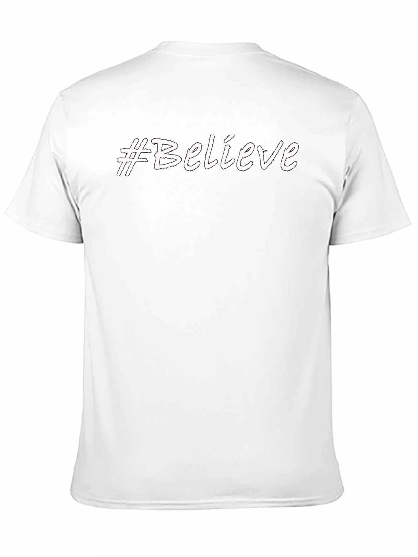 #Believe Graphic Tee - Stylish Black T-Shirt