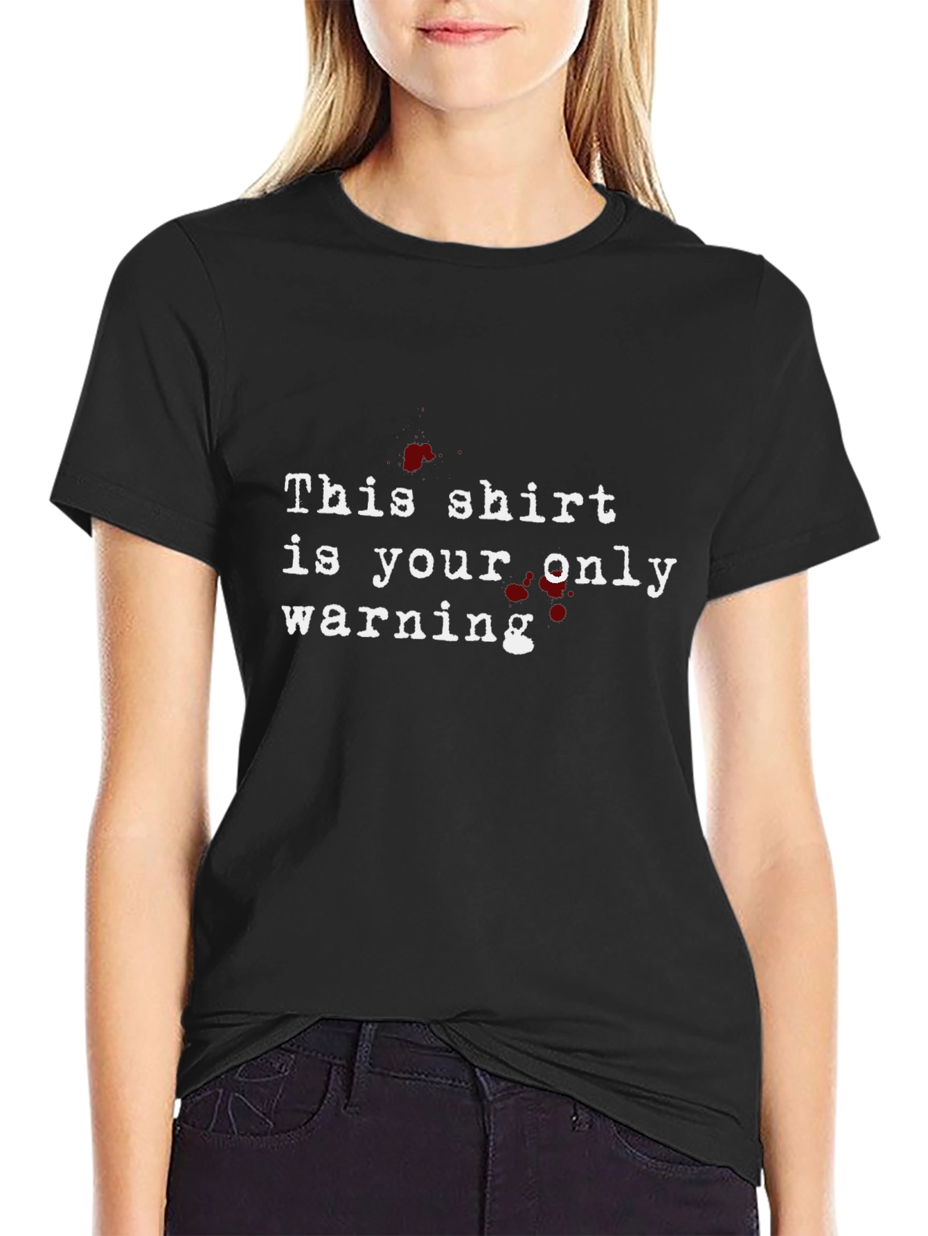 Warning T-Shirt - Bold Graphic Tee