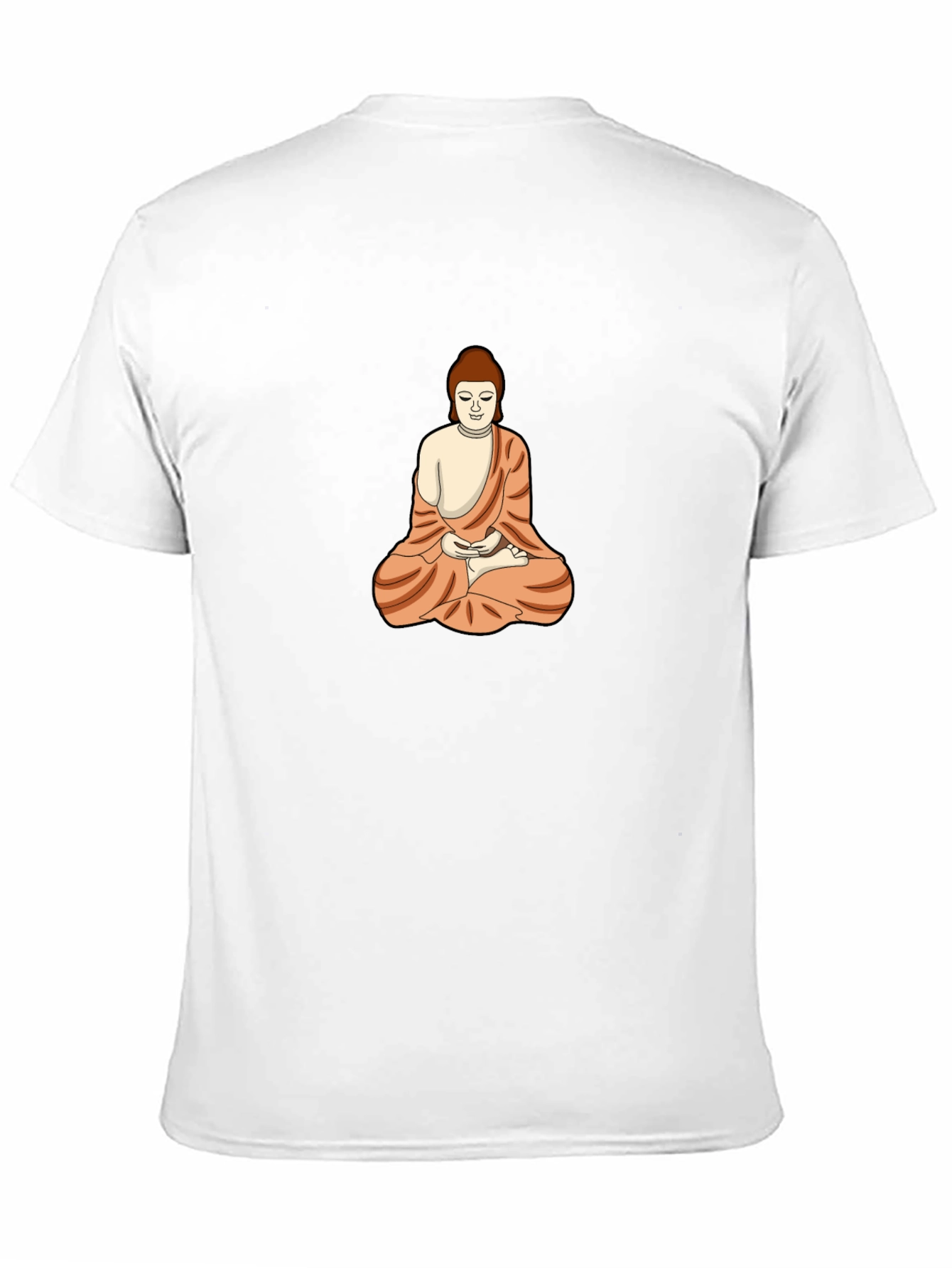 Buddha Graphic Tee - Black Cotton Blend