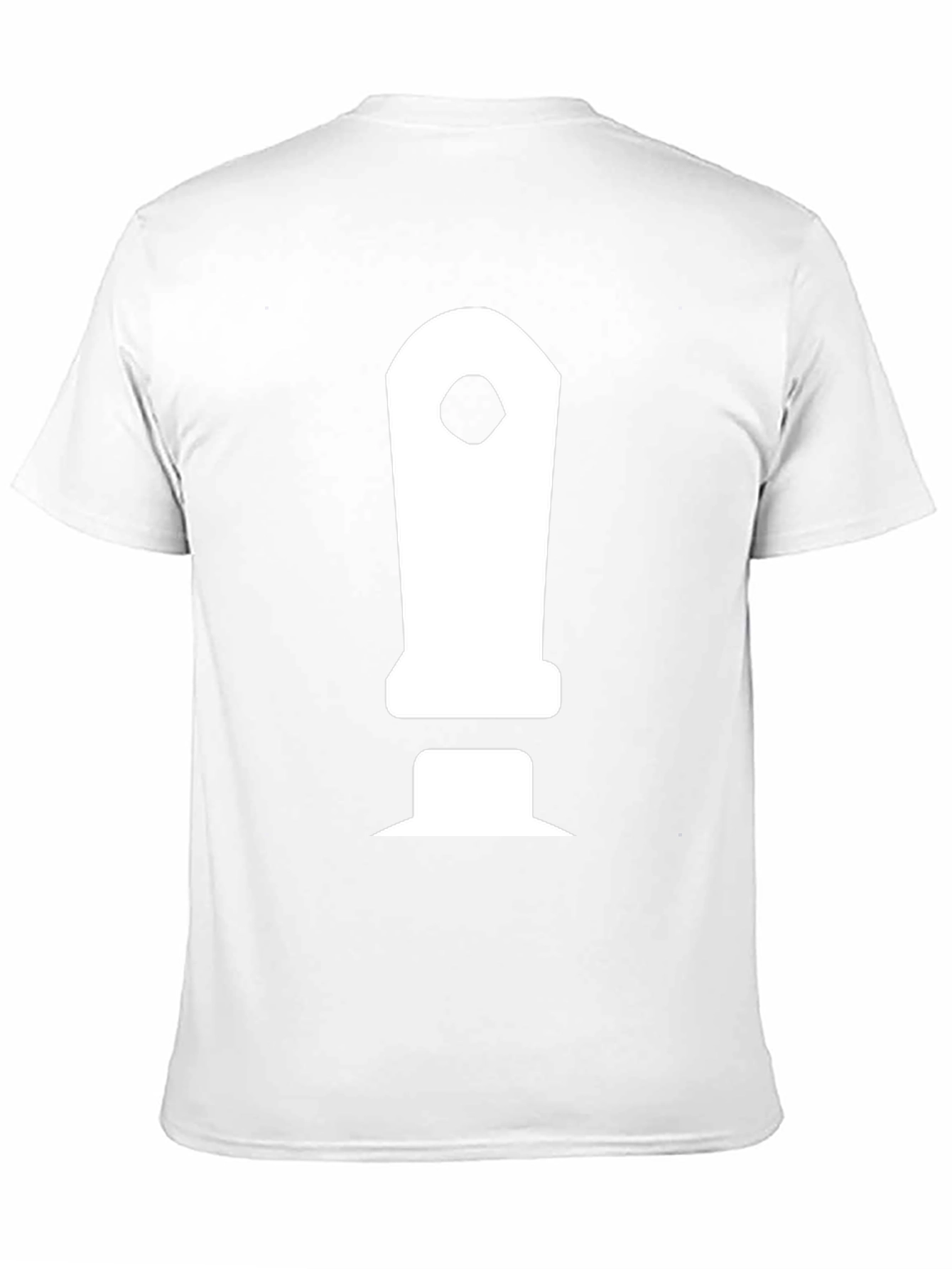 Mens Black T-Shirt with White Controller Graphic