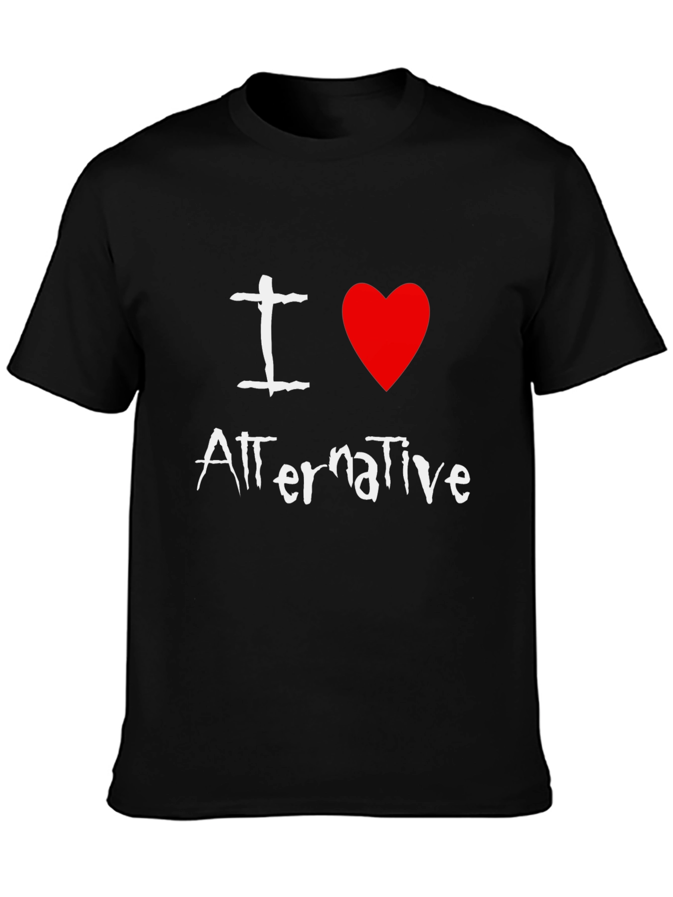 I Love Alternative Music Graphic T-Shirt