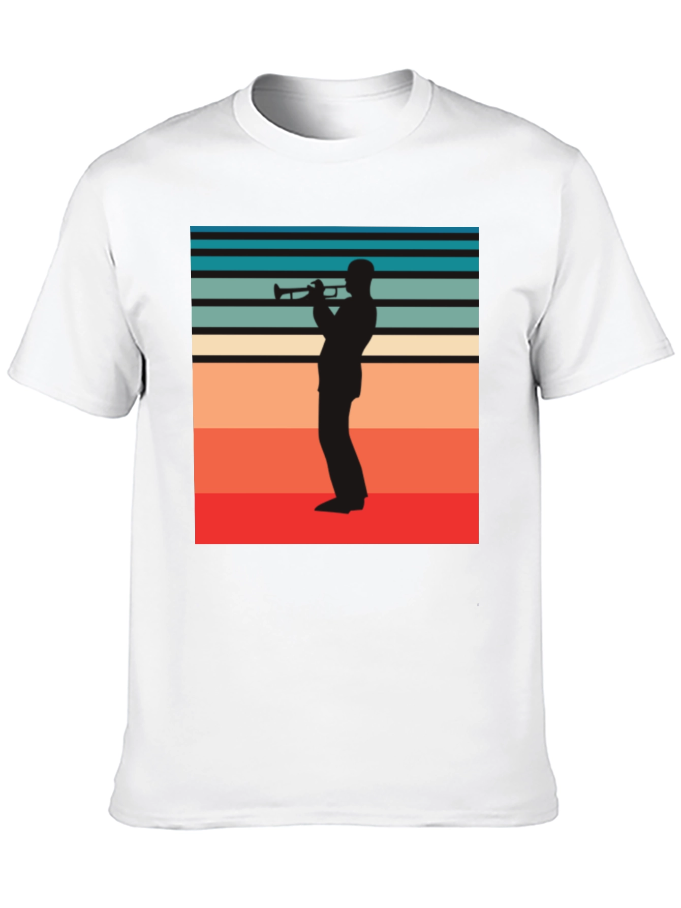 Retro Trumpet Player Graphic Tee