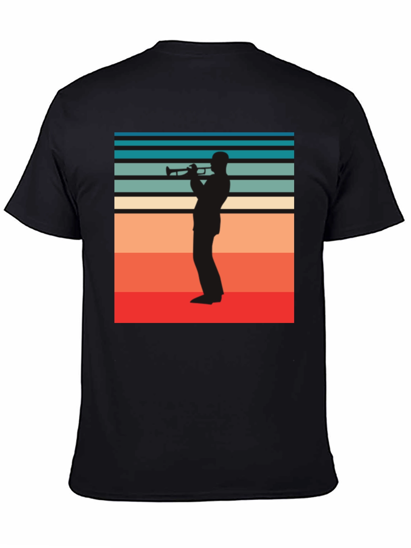 Retro Trumpet Player Graphic Tee