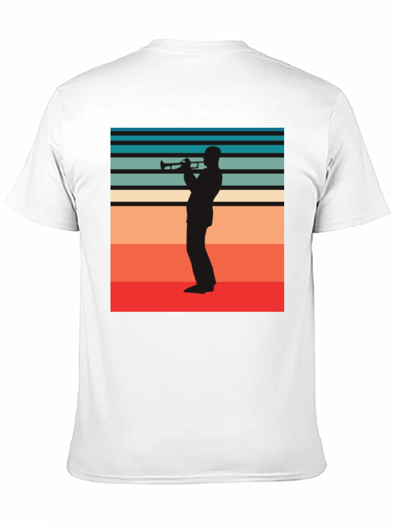 Retro Trumpet Player Graphic Tee