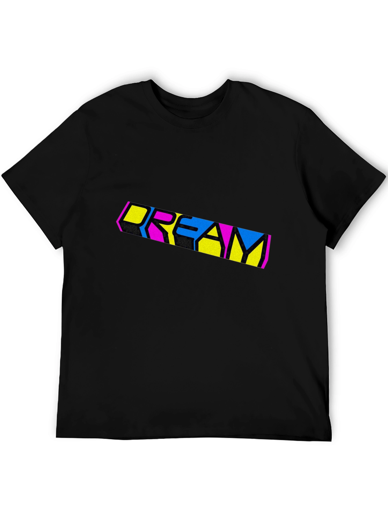 Dream Graphic Print Black T-Shirt
