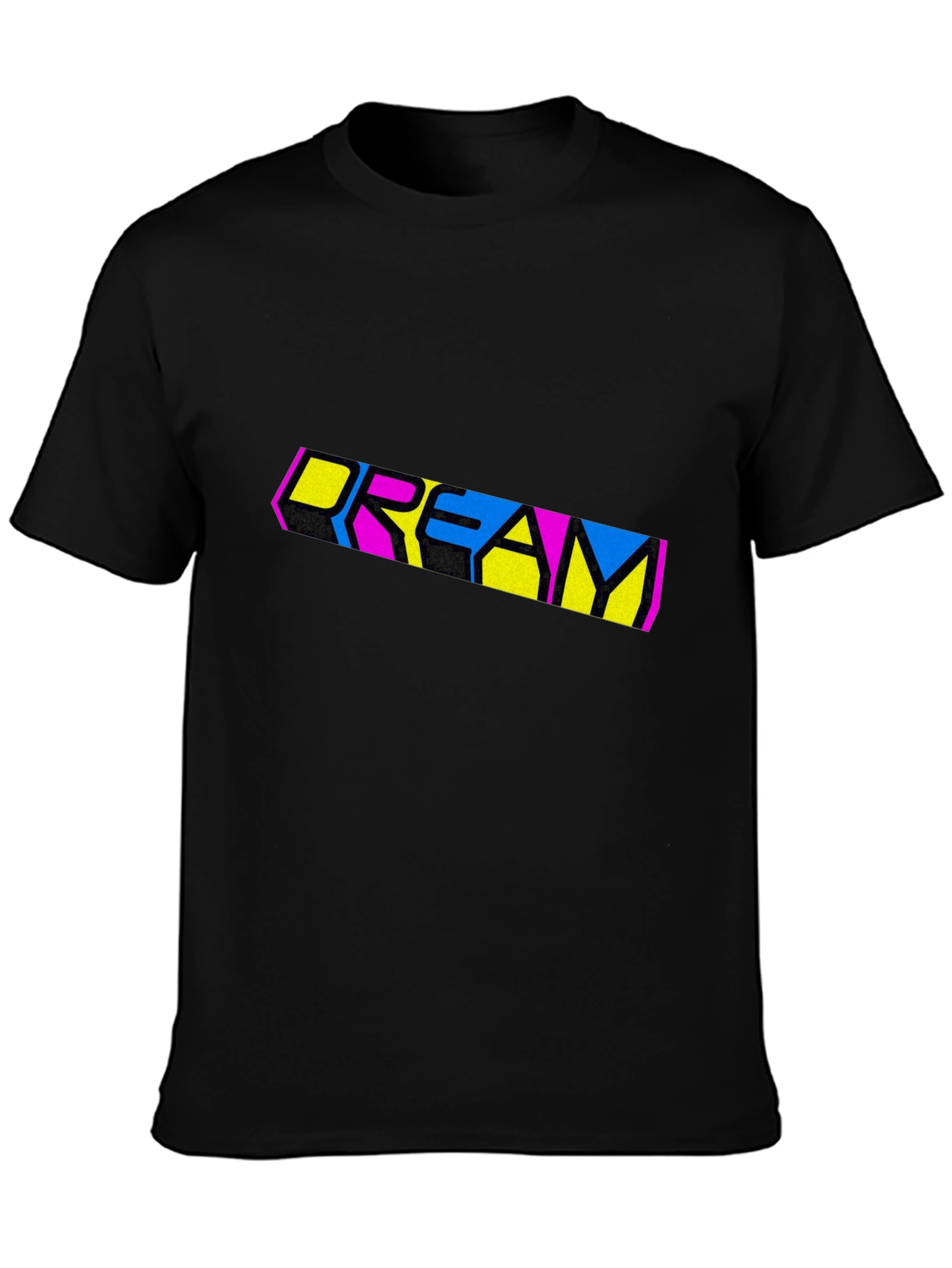 Dream Graphic Print Black T-Shirt