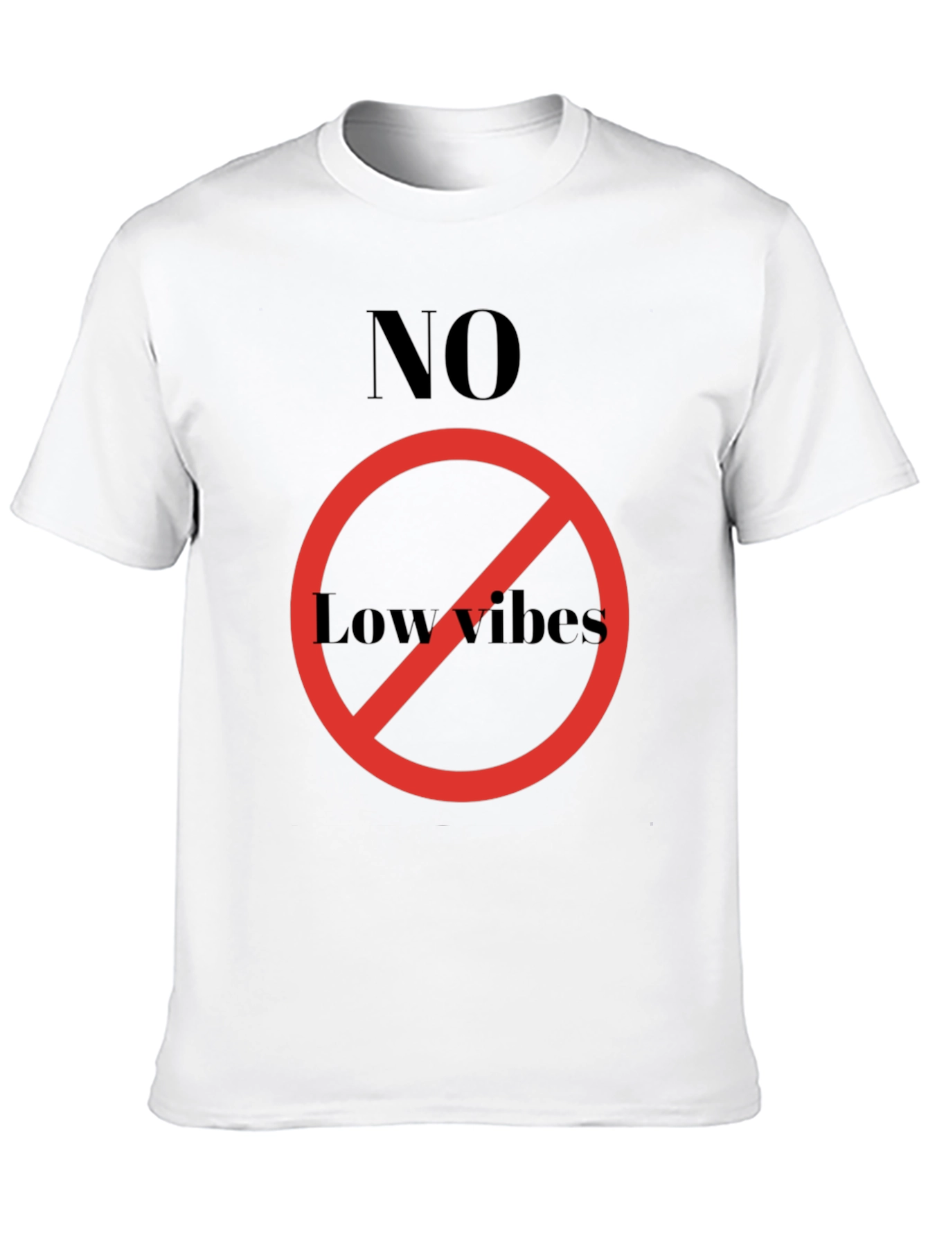 No Low Vibes Graphic Tee - Black T-Shirt