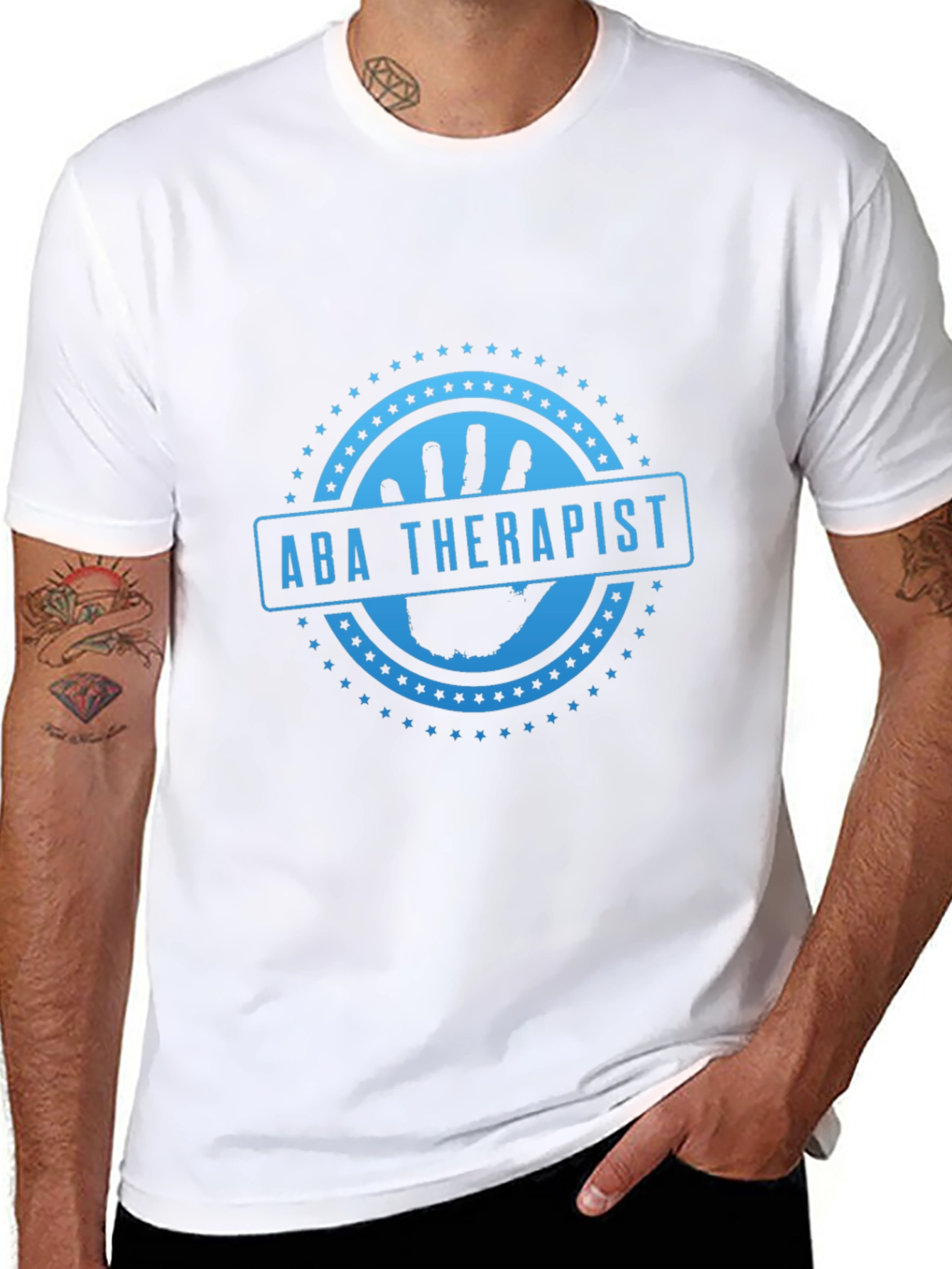 ABA Therapist T-Shirt - Helping Hands Design
