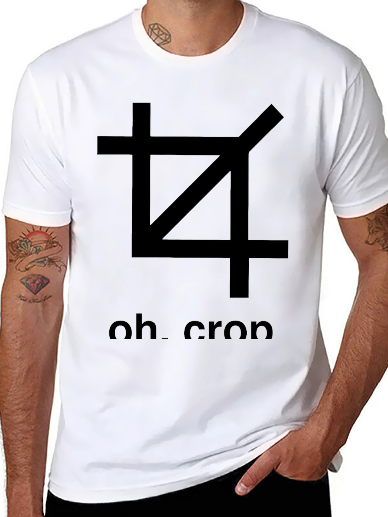 Oh Crop - Graphic T-Shirt - Unisex
