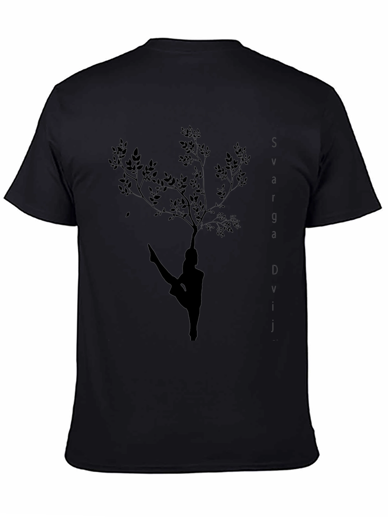 Yoga Tree Black T-Shirt - Flexible Style
