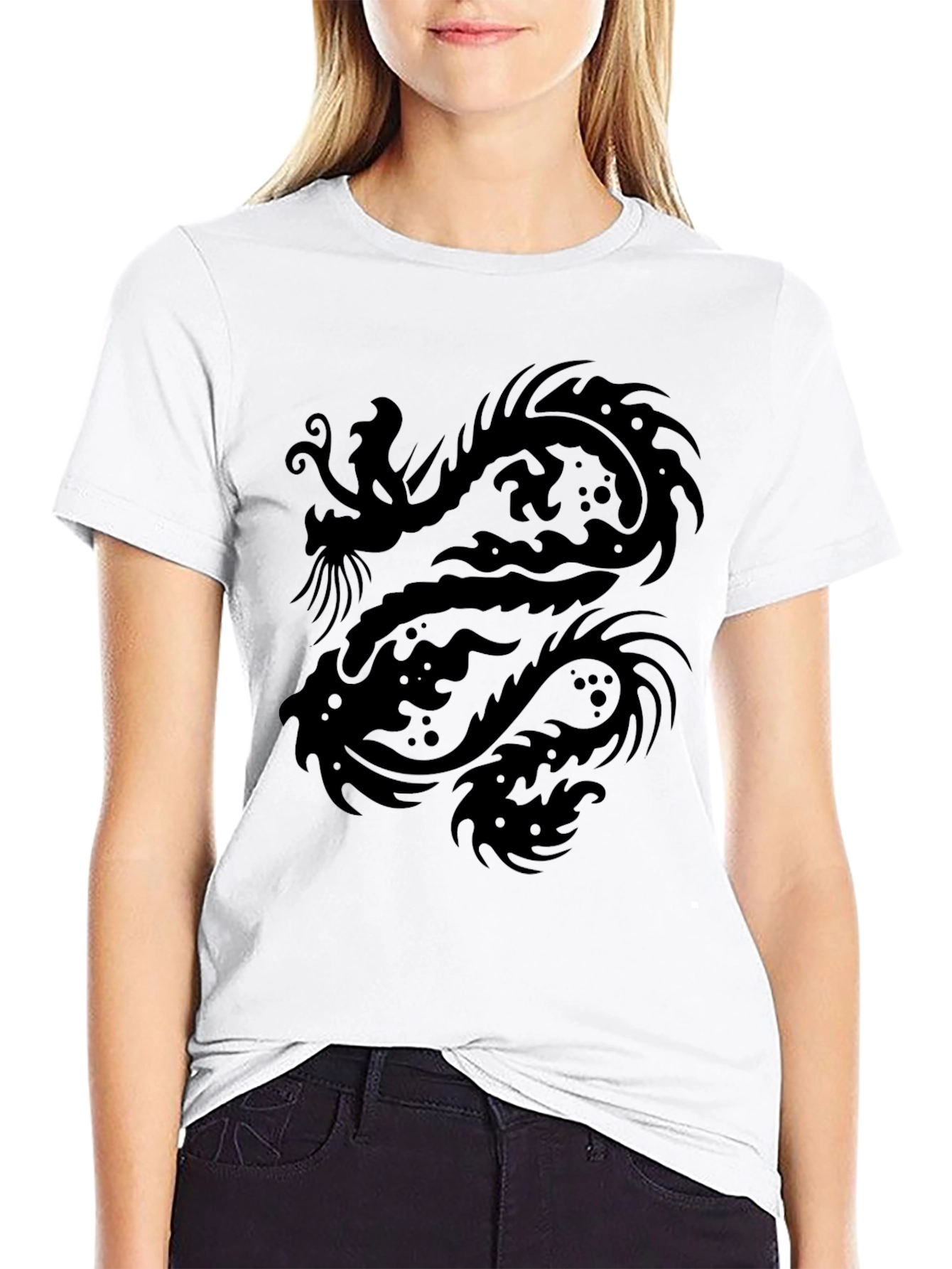 Dragon Graphic Black T-Shirt - Mens Style
