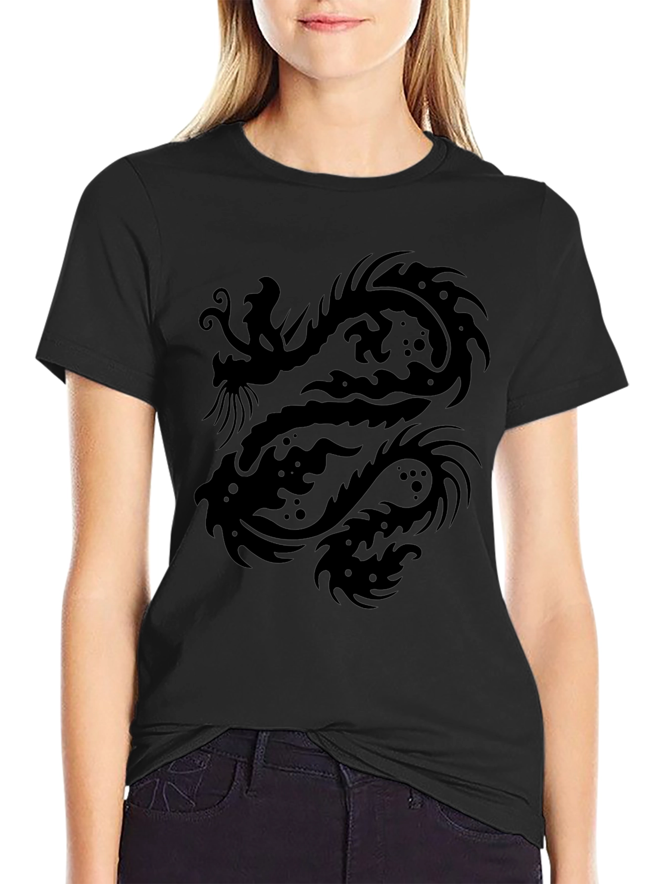Dragon Graphic Black T-Shirt - Mens Style