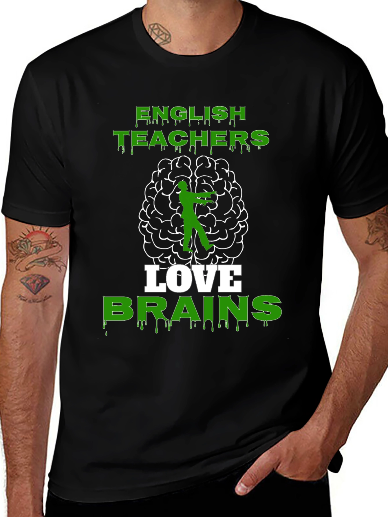English Teachers Love Brains T-Shirt