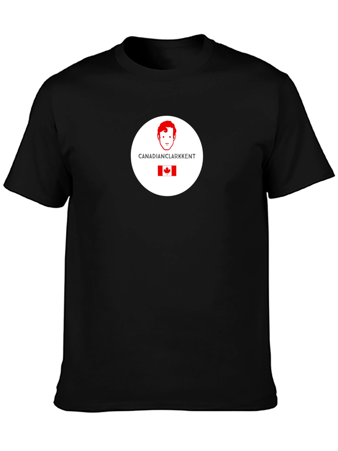 Canadian Clark Kent T-Shirt - Black Graphic Print
