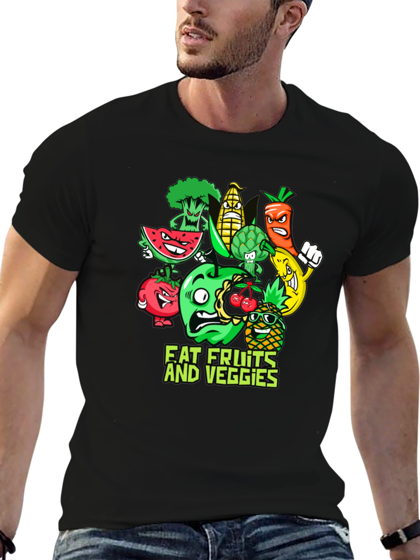 Eat Fruits and Veggies Graphic Tee