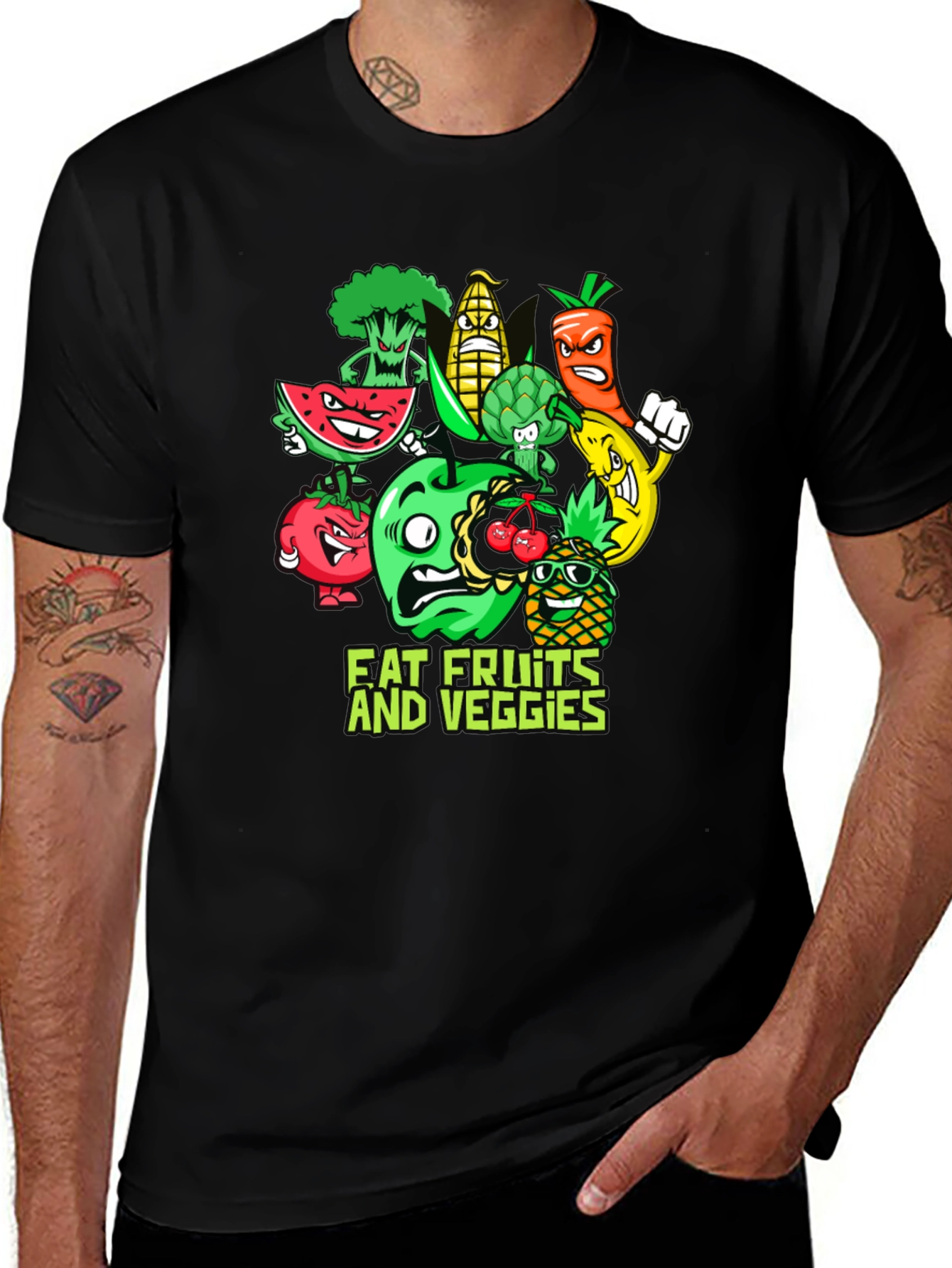 Eat Fruits and Veggies Graphic Tee