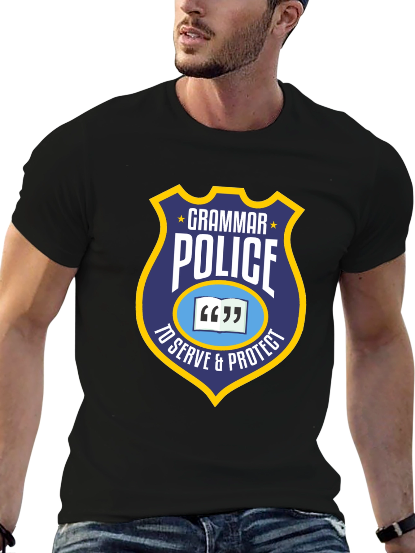 Grammar Police T-Shirt - To Serve & Protect