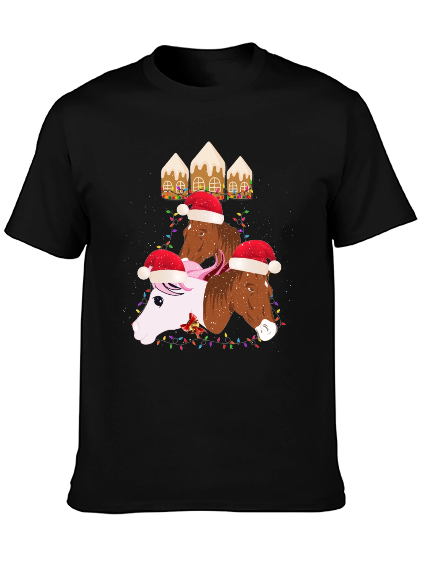 Festive Horses Christmas T-Shirt