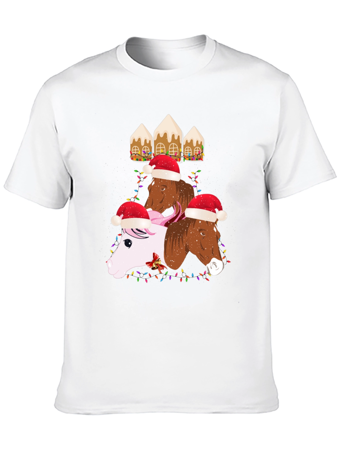 Festive Horses Christmas T-Shirt