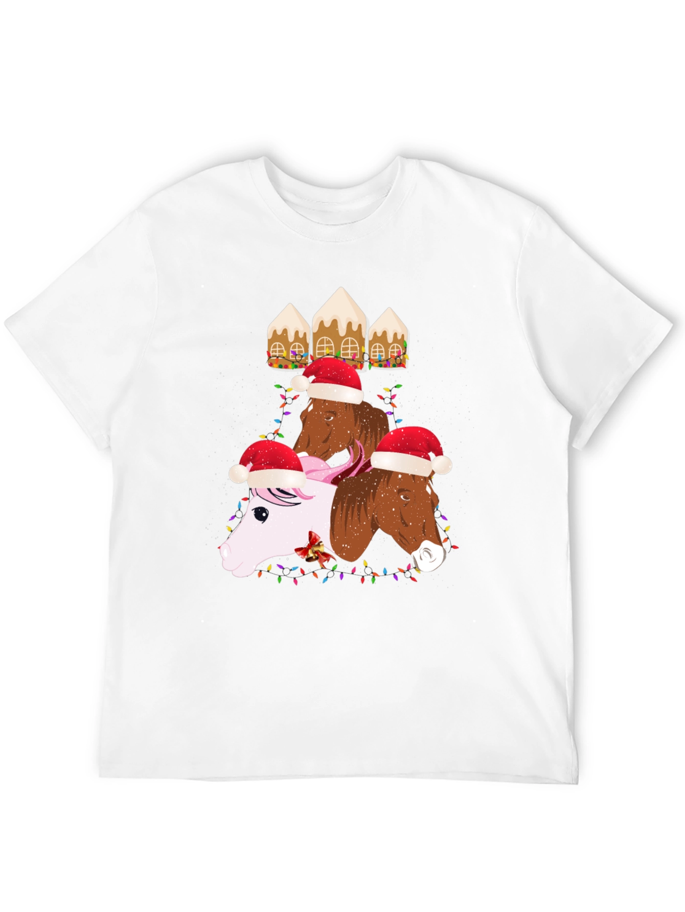 Festive Horses Christmas T-Shirt