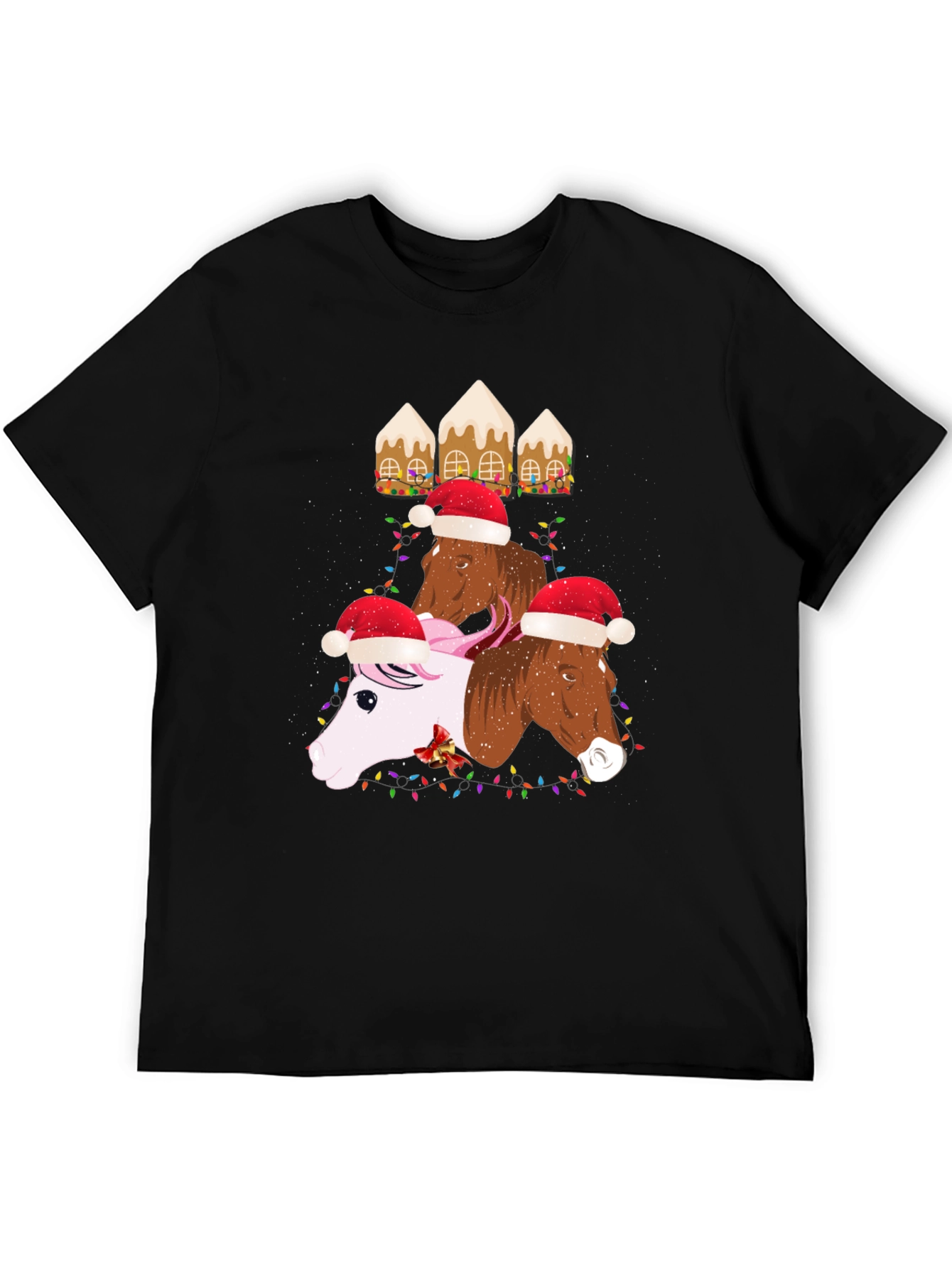 Festive Horses Christmas T-Shirt