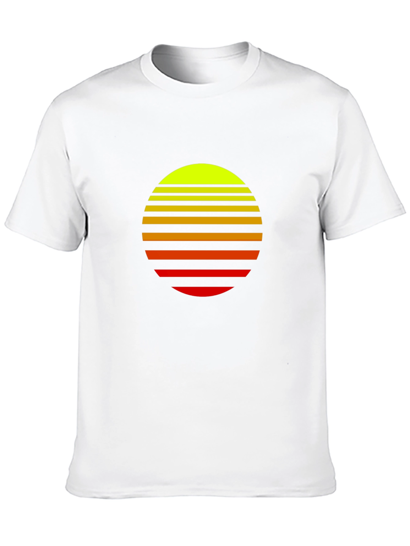 Retro Sunset Graphic Tee - Stylish Black T-Shirt