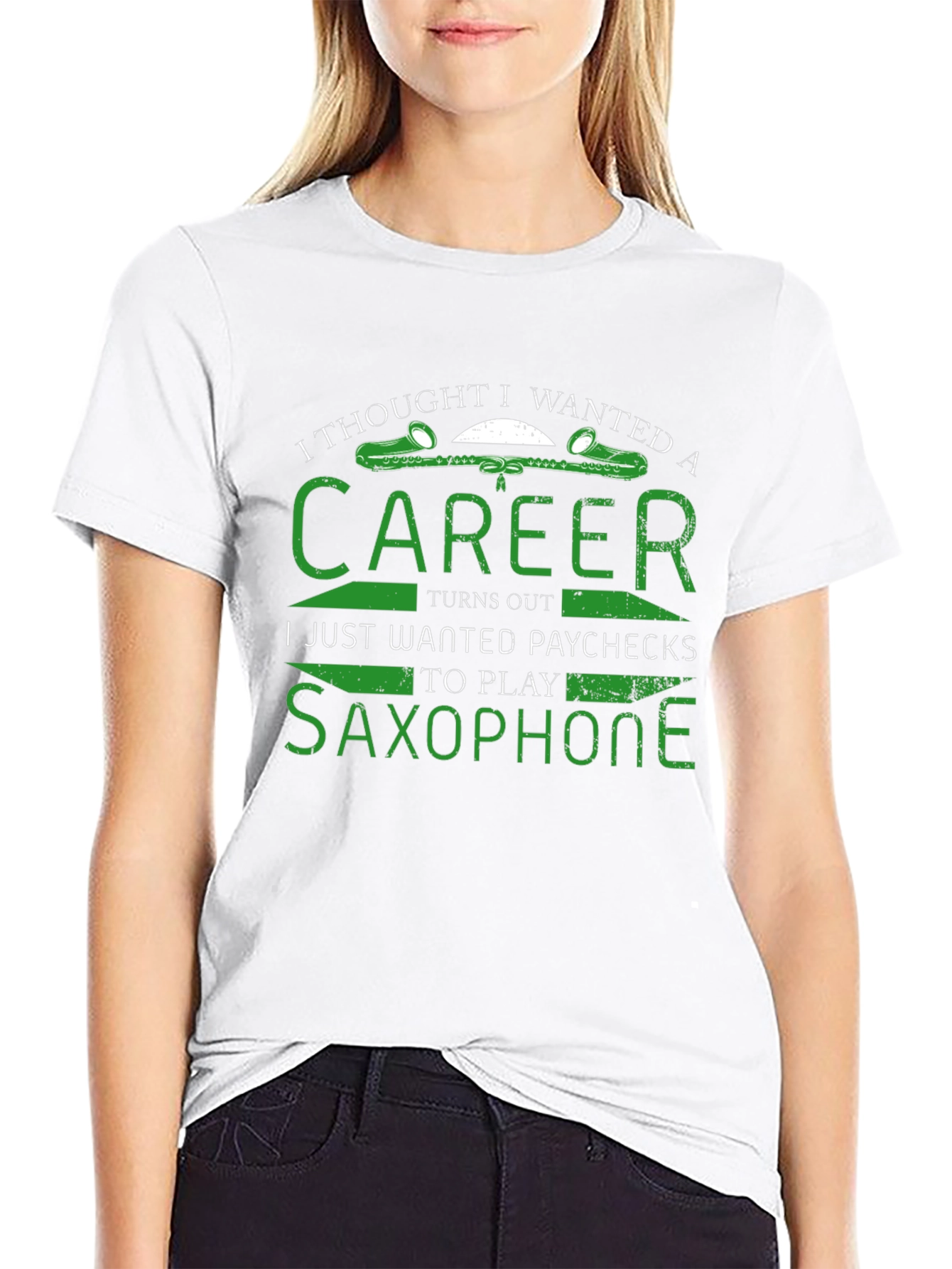 Saxophone Player T-Shirt Career Paycheck