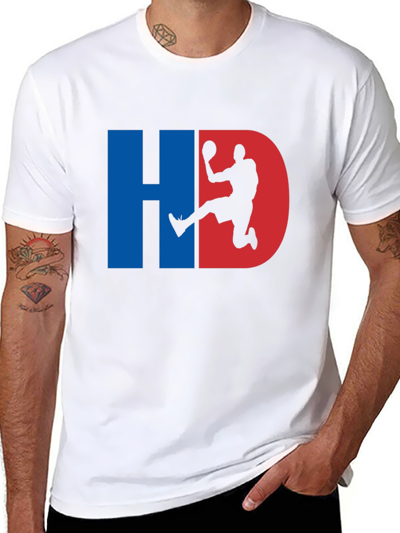 HD Basketball Graphic Tee - Black