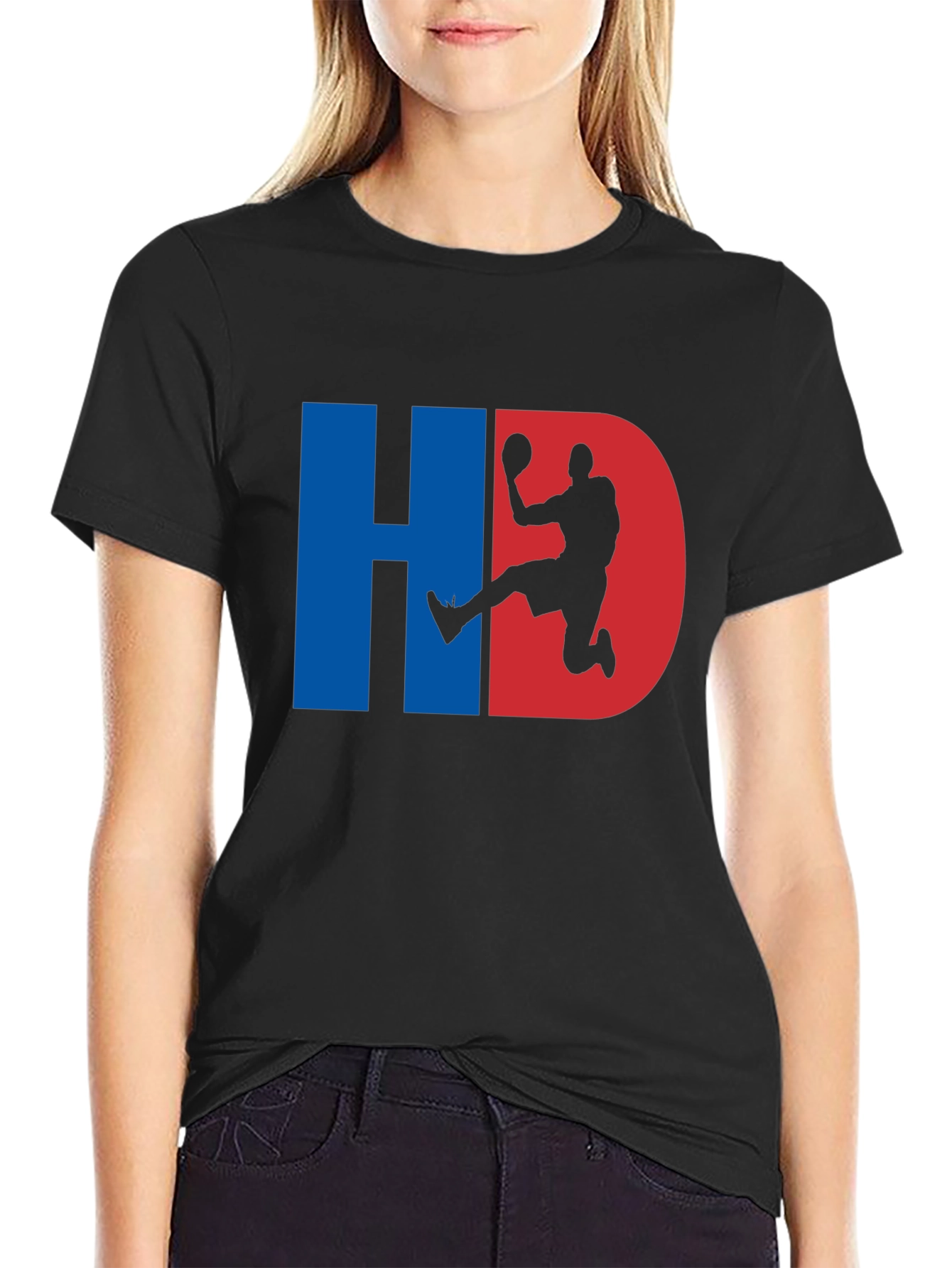 HD Basketball Graphic Tee - Black