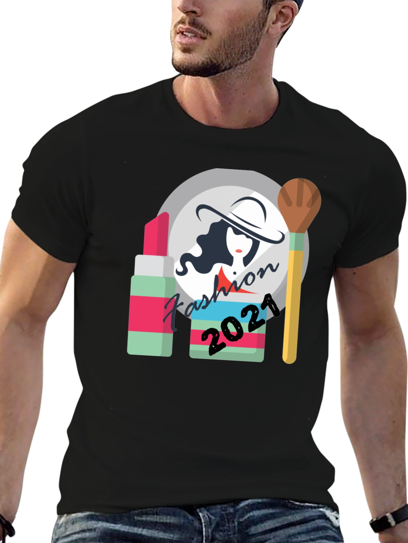 Fashion 2021 Graphic Tee - Unisex Black T-Shirt