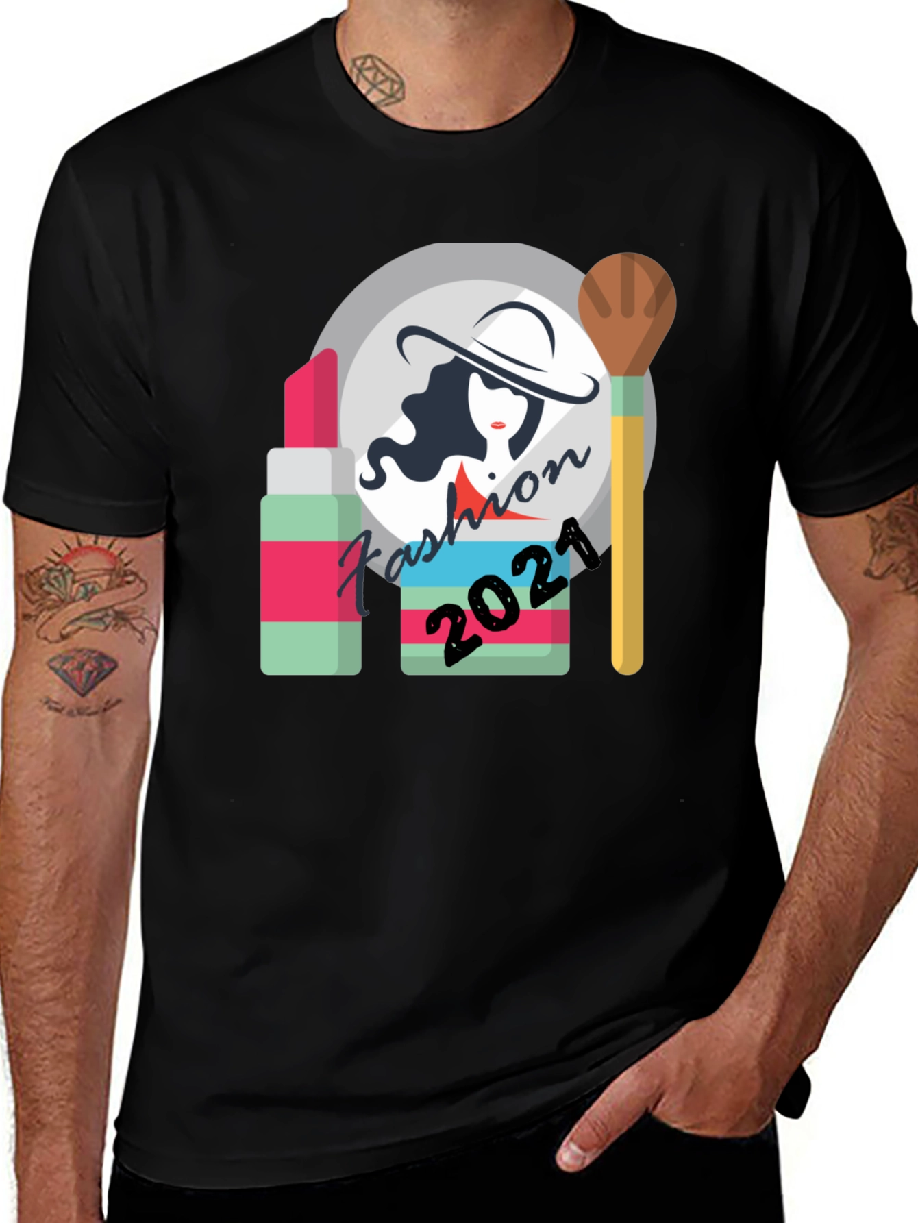 Fashion 2021 Graphic Tee - Unisex Black T-Shirt