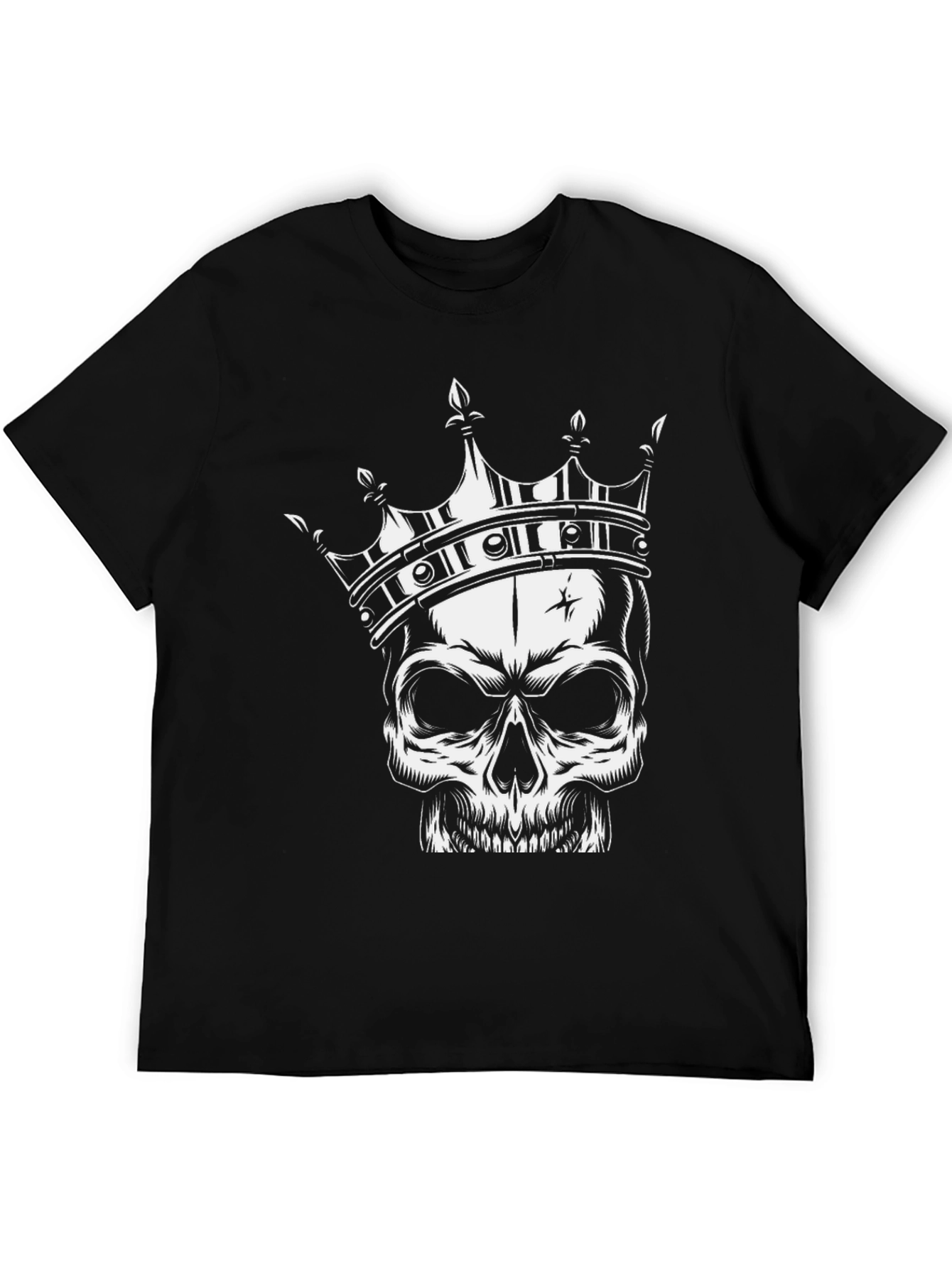 Skull King Graphic Tee - Mens Black T-Shirt