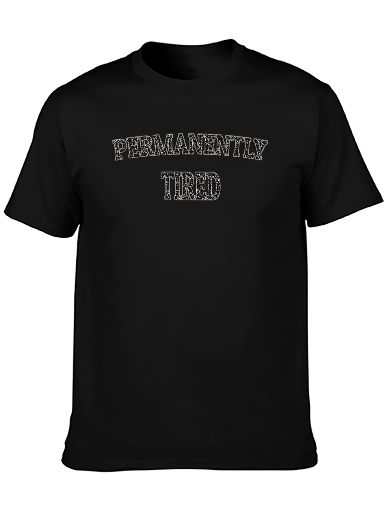 Permanently Tired Graphic Tee - Black
