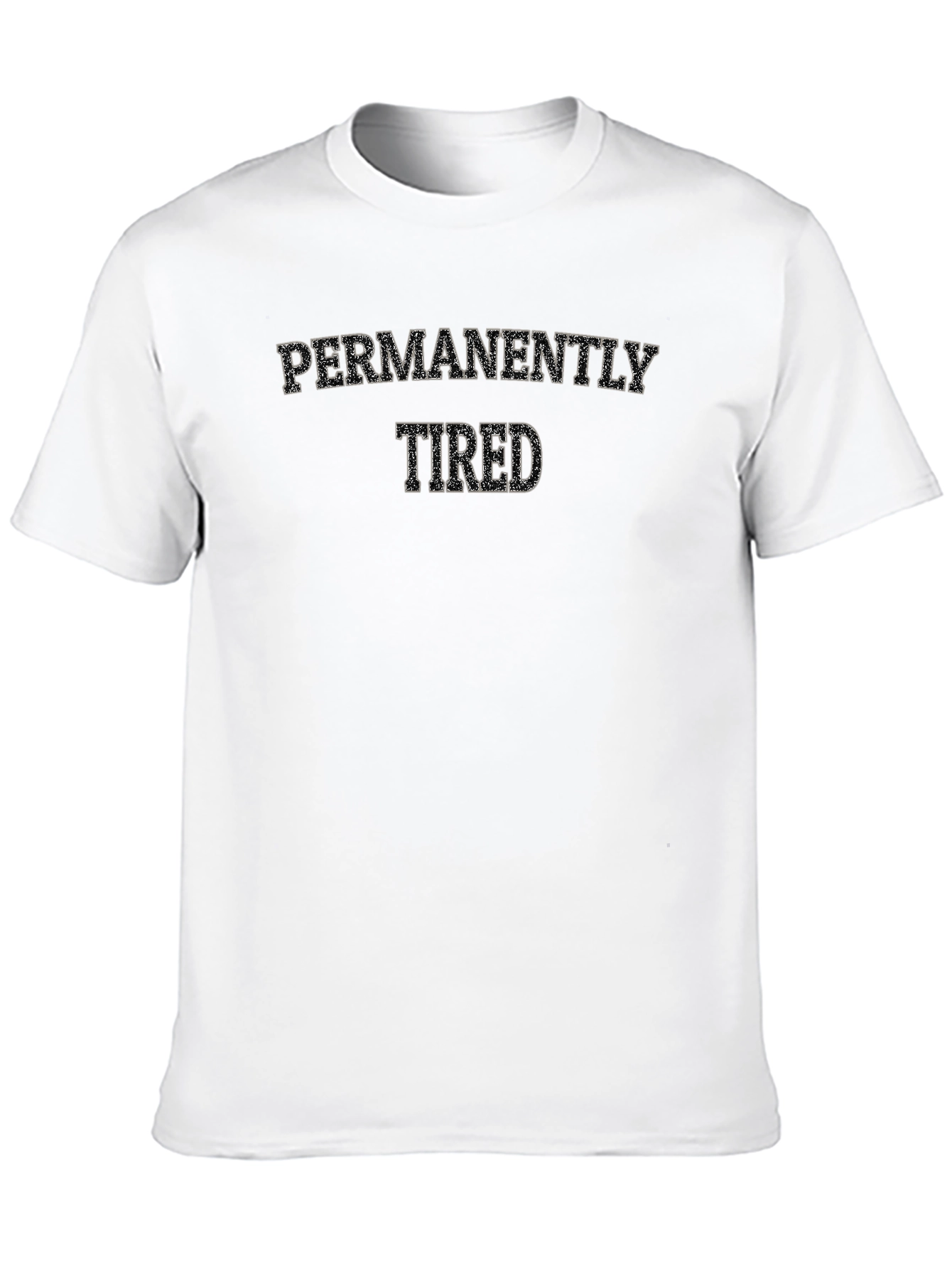 Permanently Tired Graphic Tee - Black