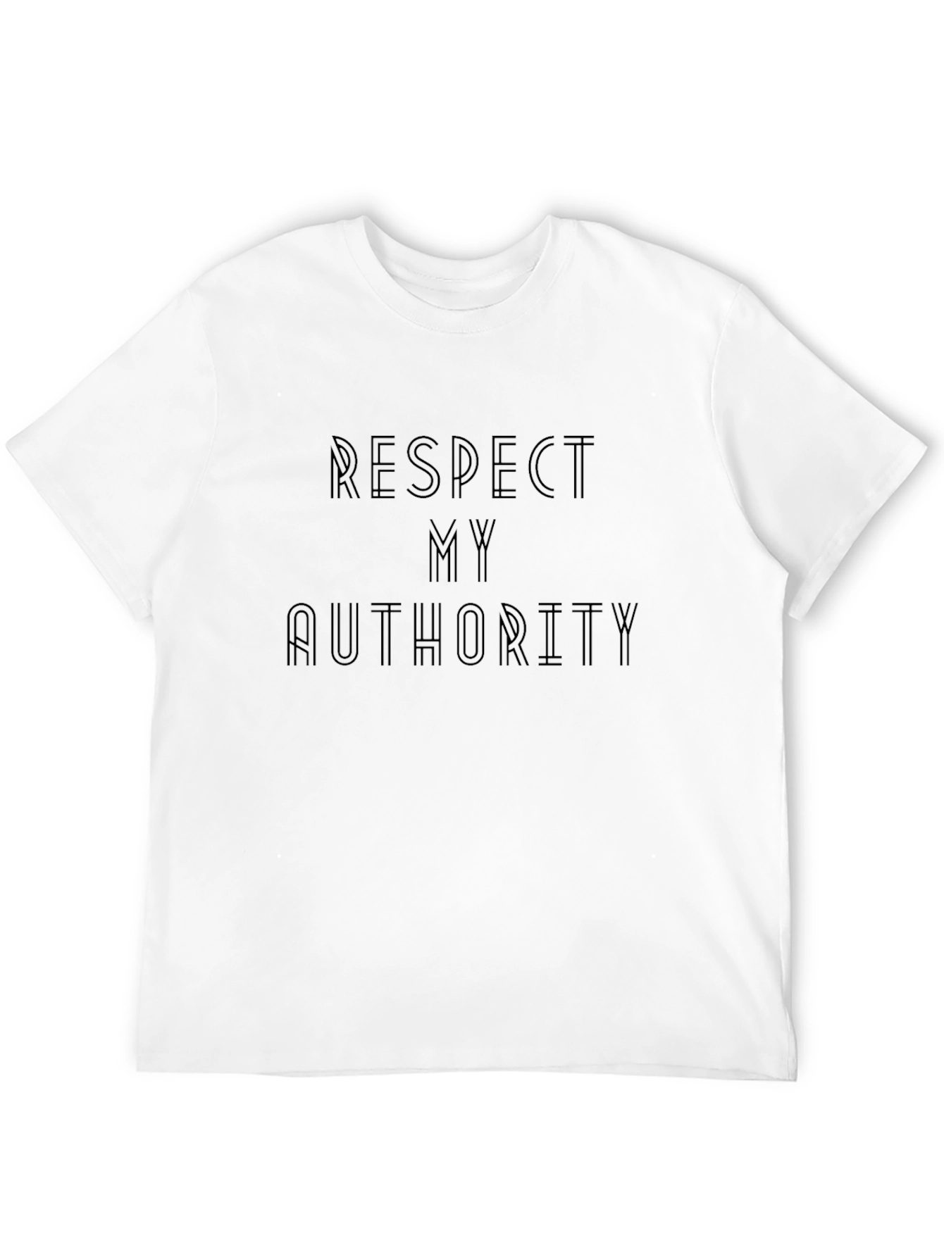 Respect My Authority Graphic Tee - Black