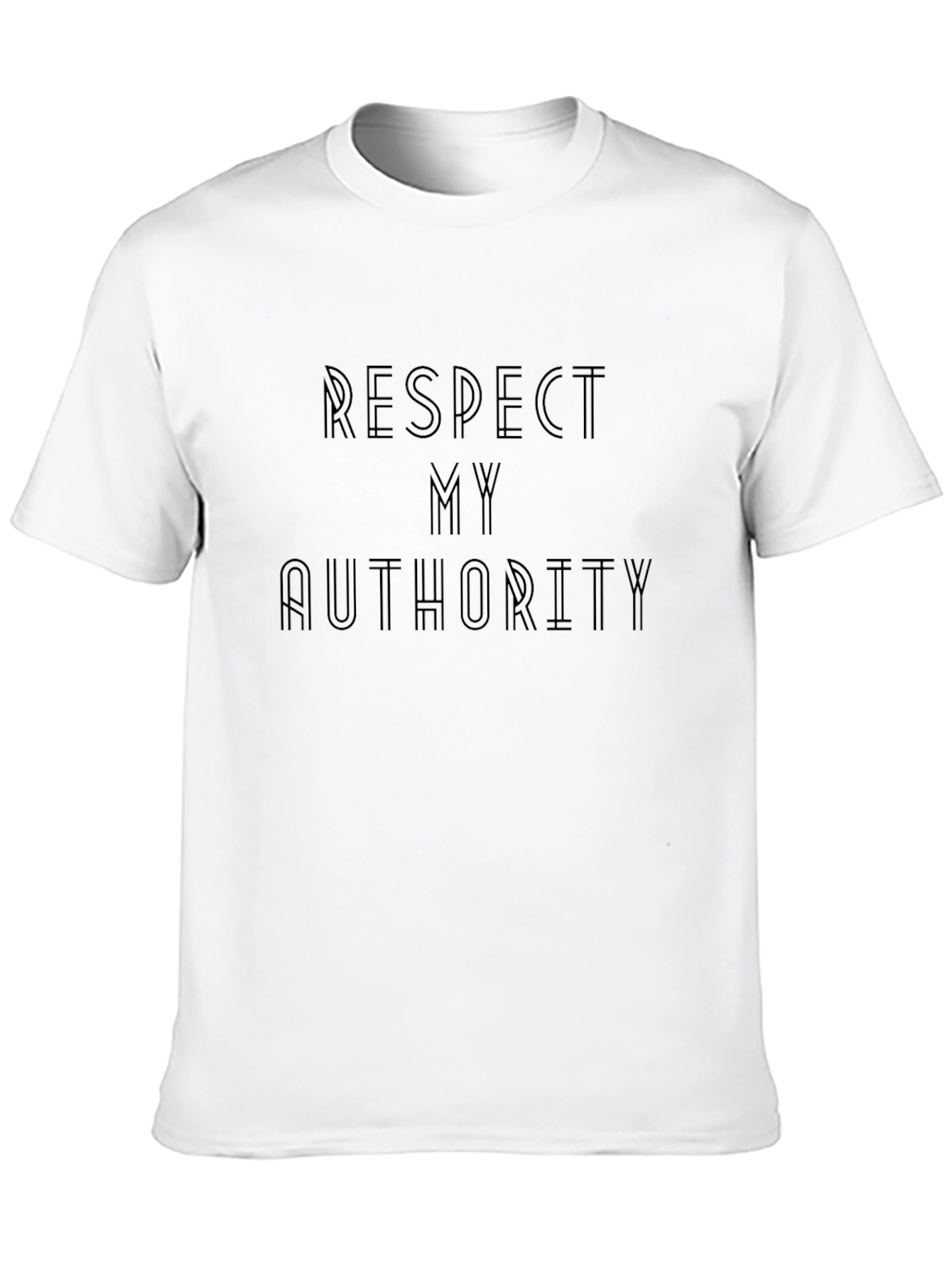Respect My Authority Graphic Tee - Black