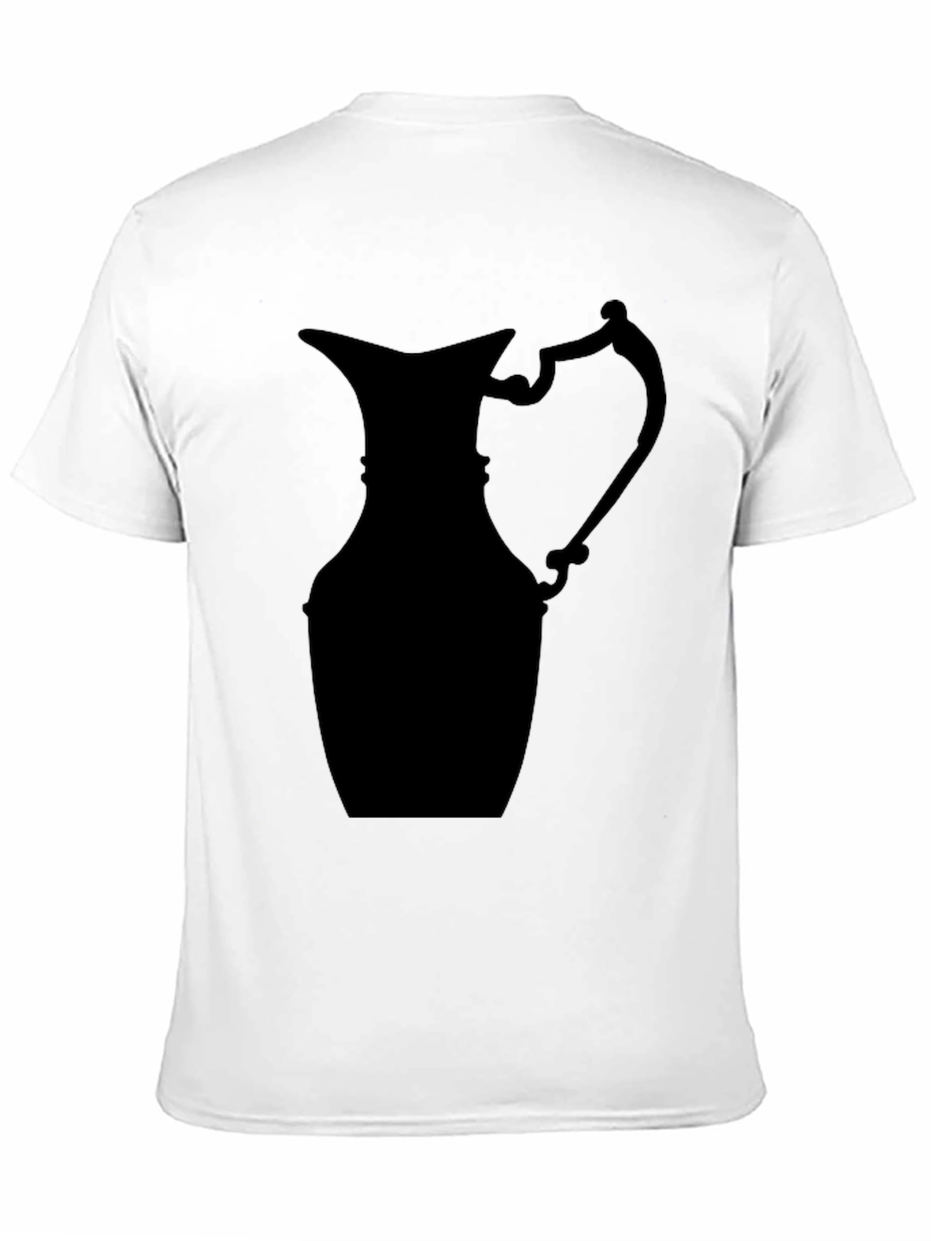 Silhouette Pitcher Graphic Tee - Modern Black T-Shirt