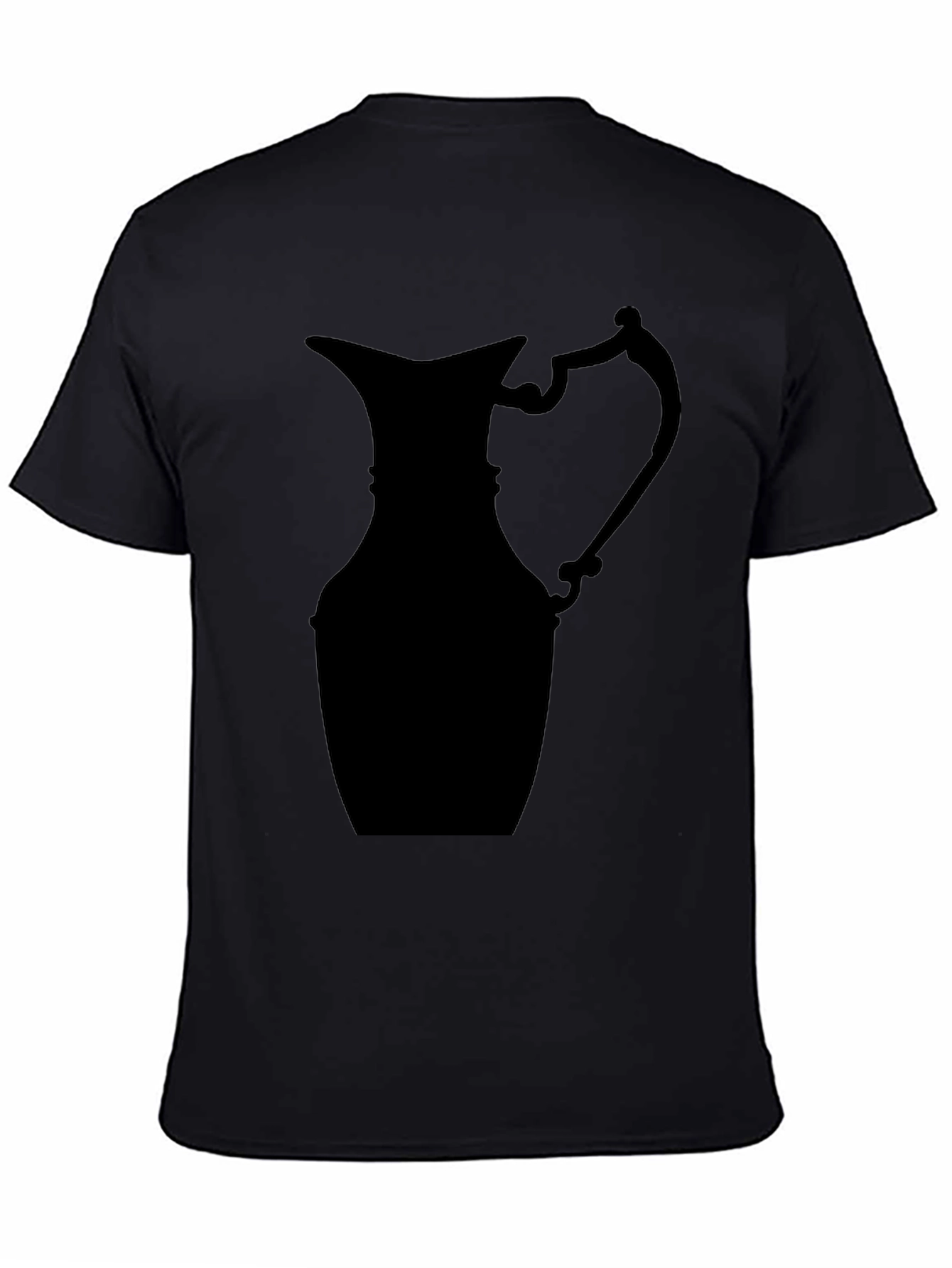 Silhouette Pitcher Graphic Tee - Modern Black T-Shirt