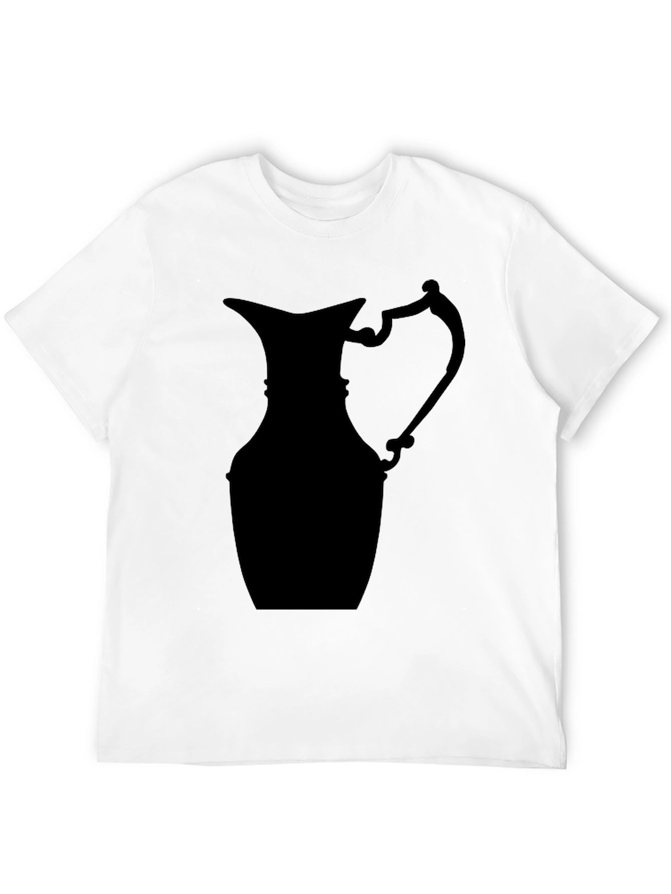 Silhouette Pitcher Graphic Tee - Modern Black T-Shirt