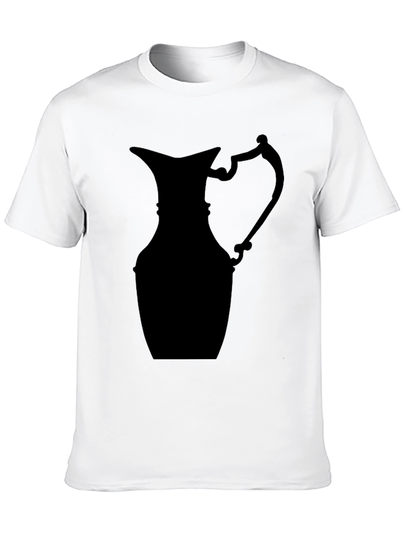 Silhouette Pitcher Graphic Tee - Modern Black T-Shirt