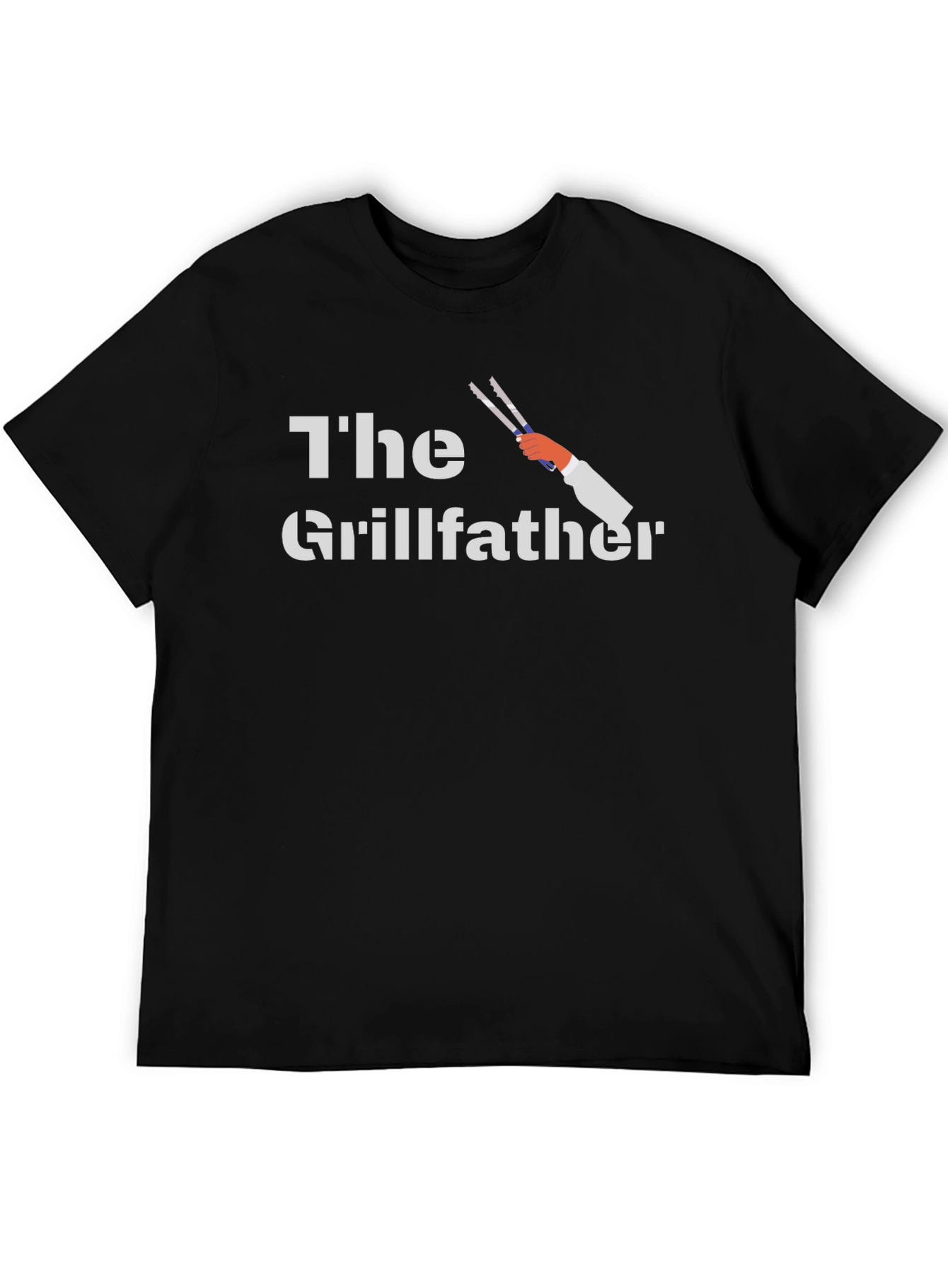 The Grillfather Black Graphic T-Shirt