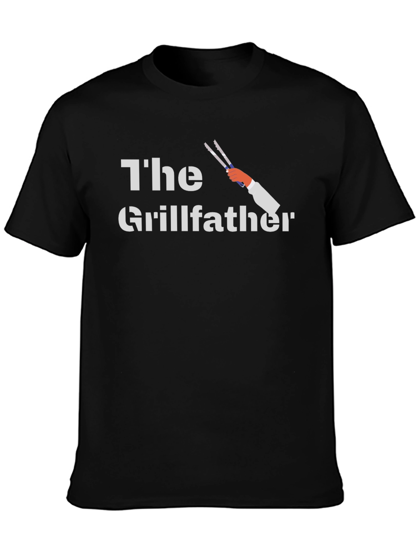 The Grillfather Black Graphic T-Shirt