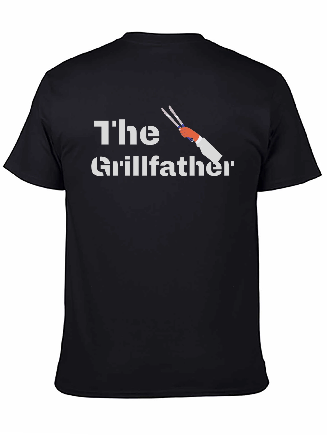 The Grillfather Black Graphic T-Shirt