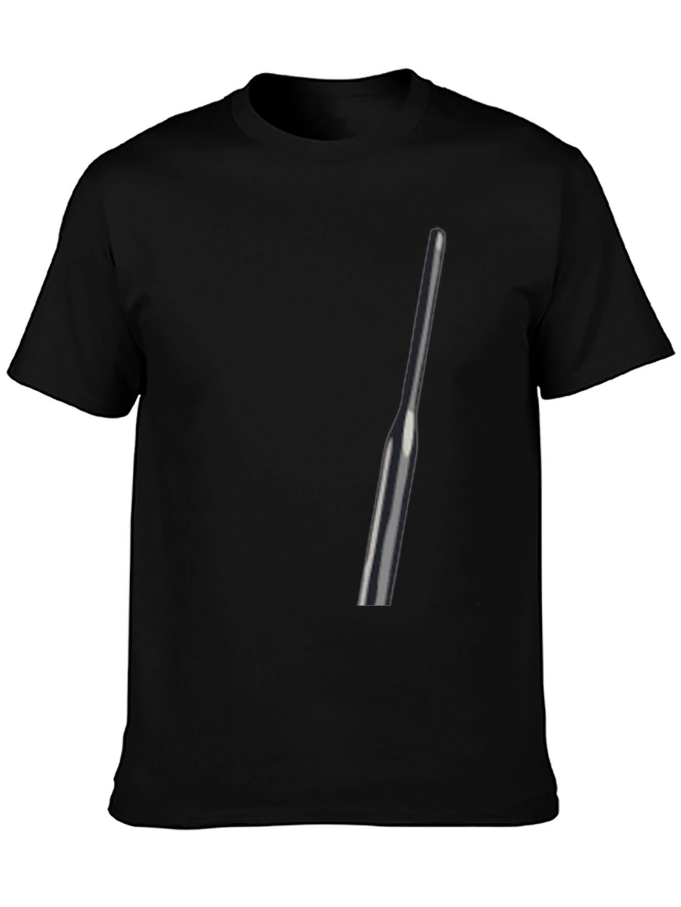 Mens Black T-Shirt with Abstract Graphic