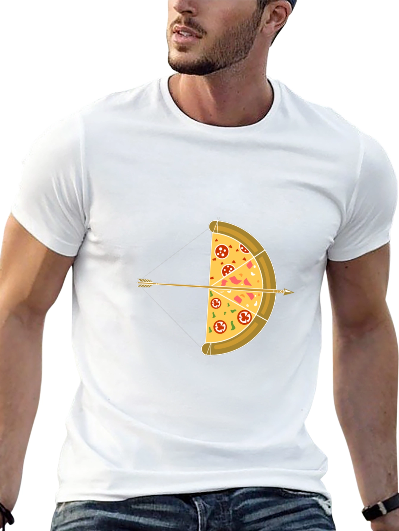 Pizza Bow & Arrow Graphic Tee